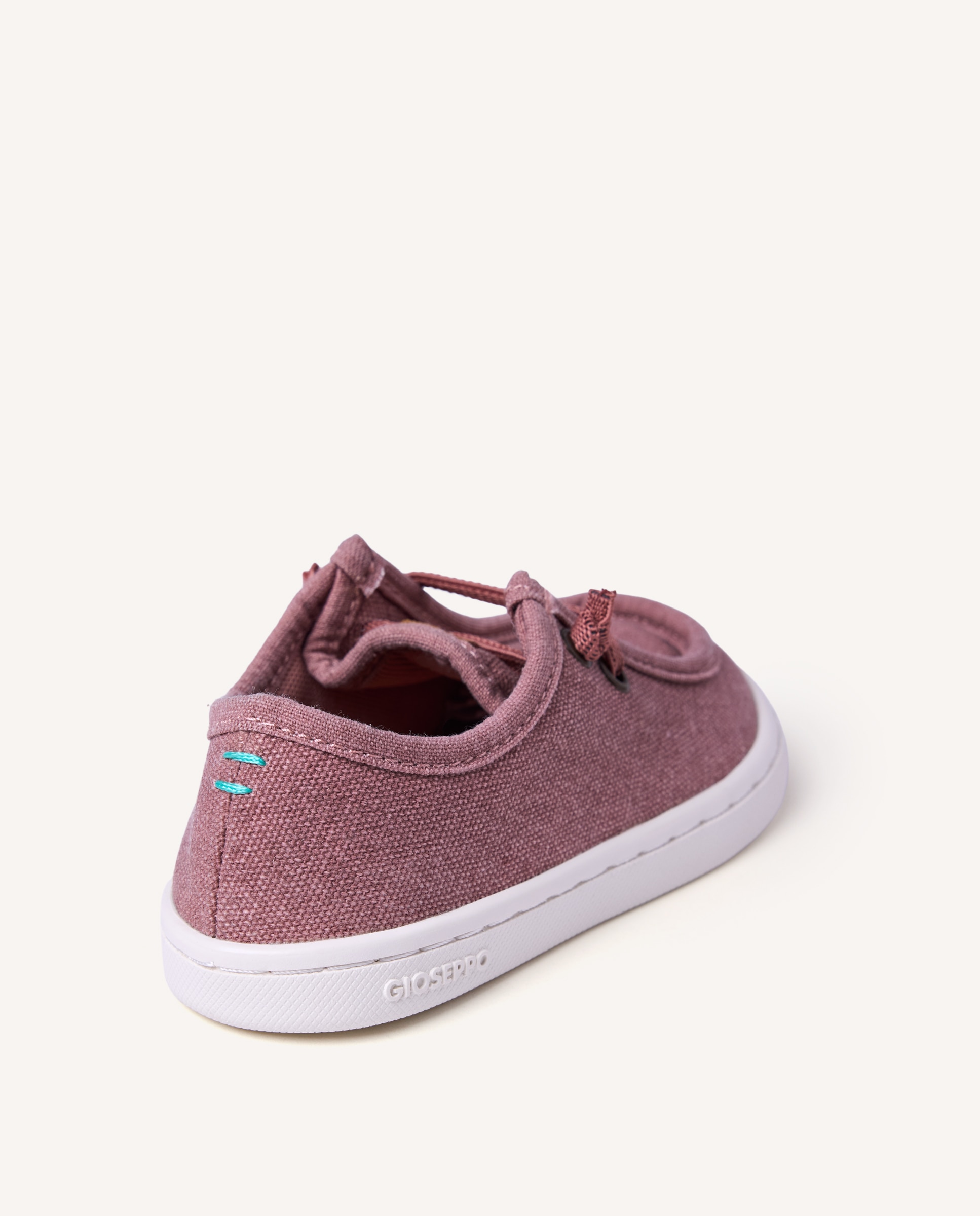 Mocasines de niño barefoot estilo náuticos de lona - Gioseppo - Fresa Fresa-4