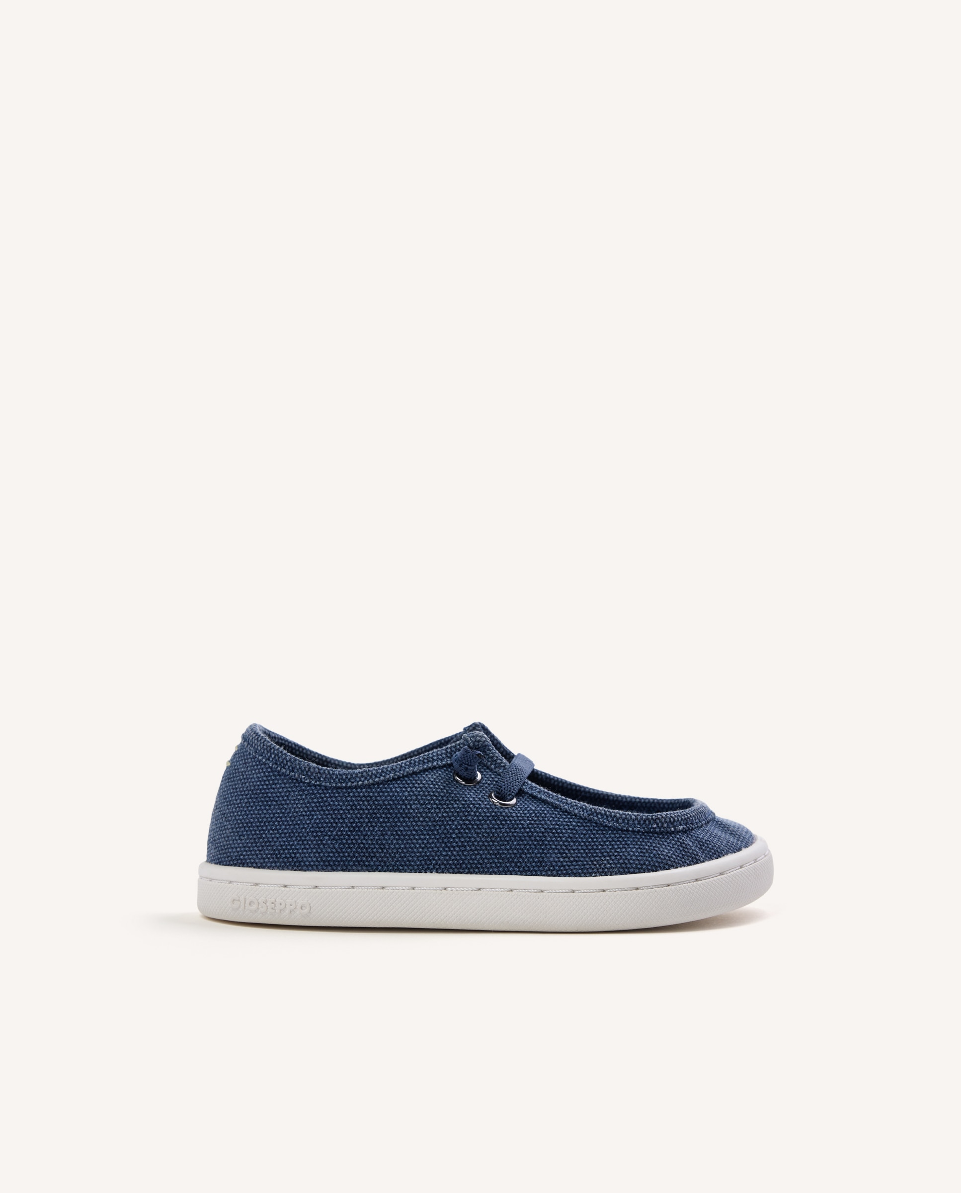 Mocasines de niño barefoot estilo náuticos de lona - Gioseppo - Azul marino Azul marino-1