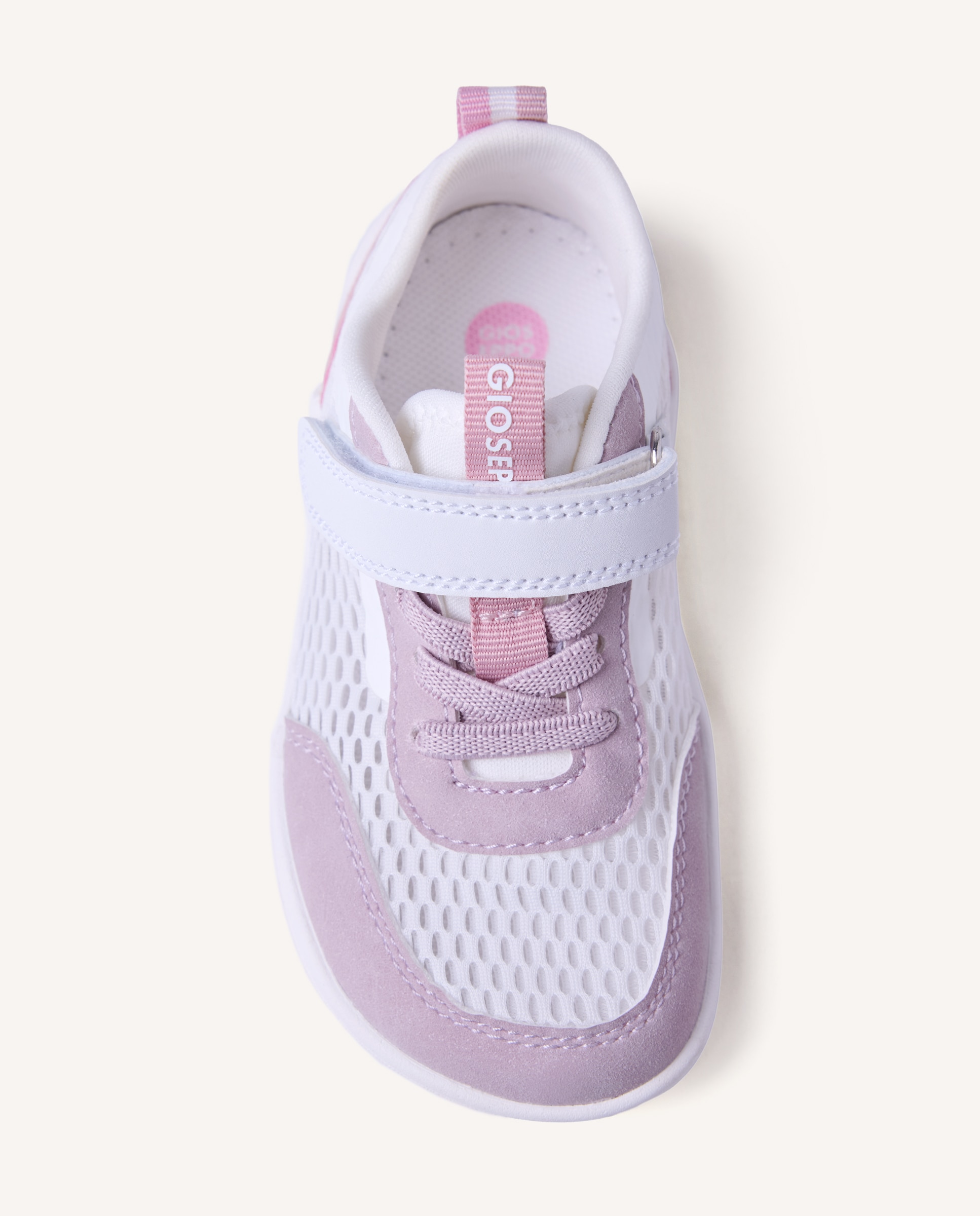 Zapatillas de rejilla de bebé niño - Gioseppo - Rosa / Blanco Rosa / Blanco-3