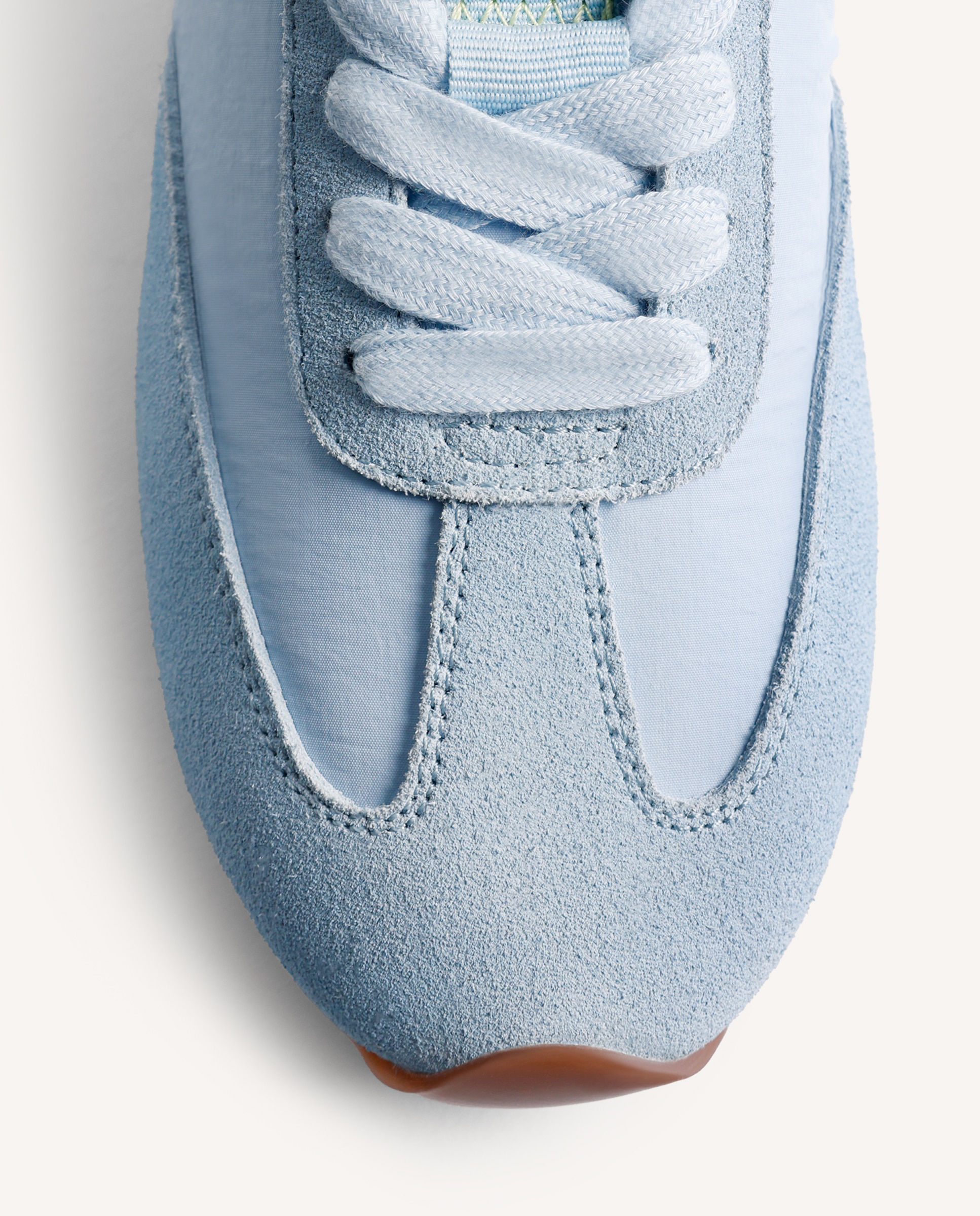 Zapatillas deportivas de mujer con satén y piel serraje - Gioseppo - Azul claro Azul claro-2