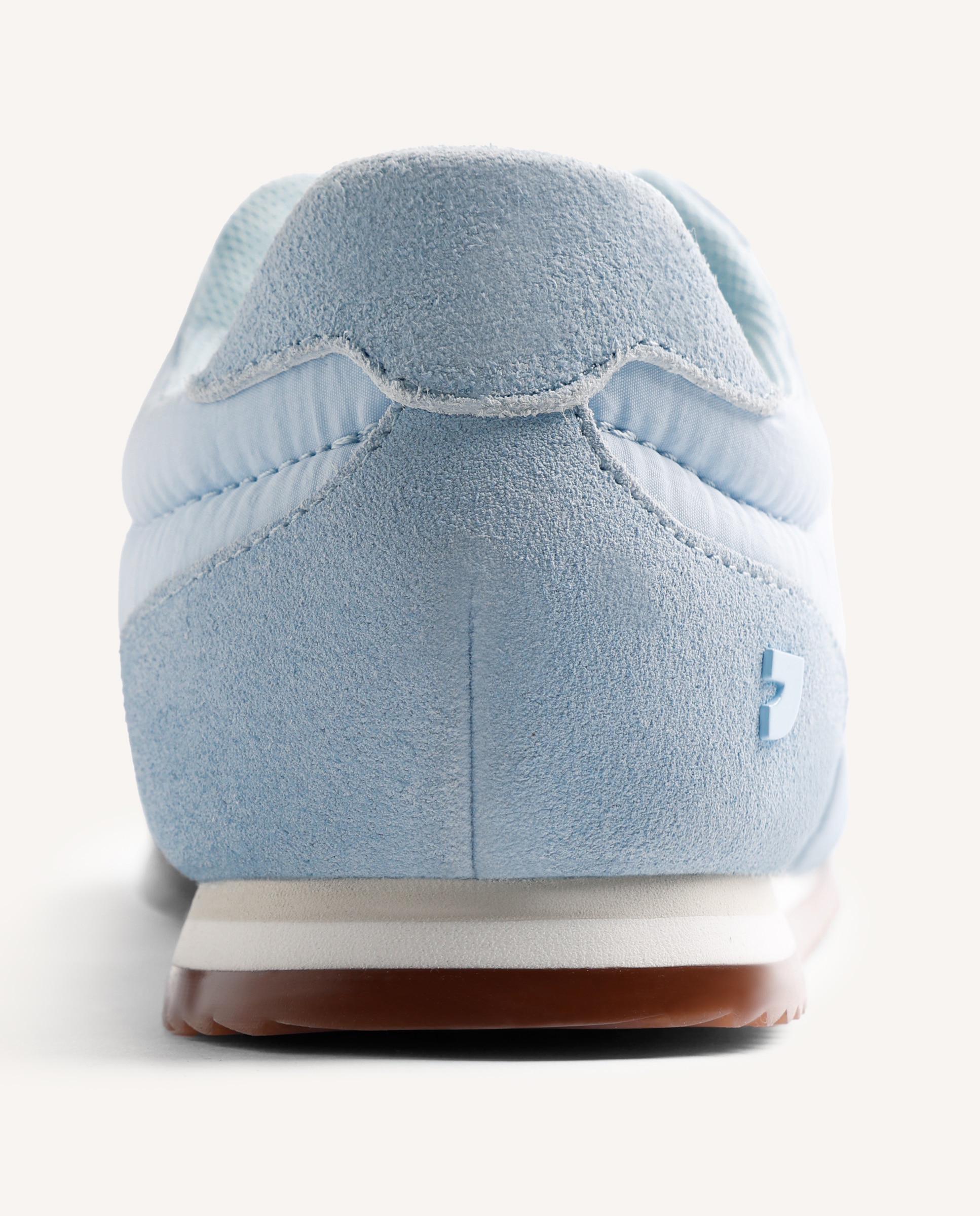Zapatillas deportivas de mujer con satén y piel serraje - Gioseppo - Azul claro Azul claro-4