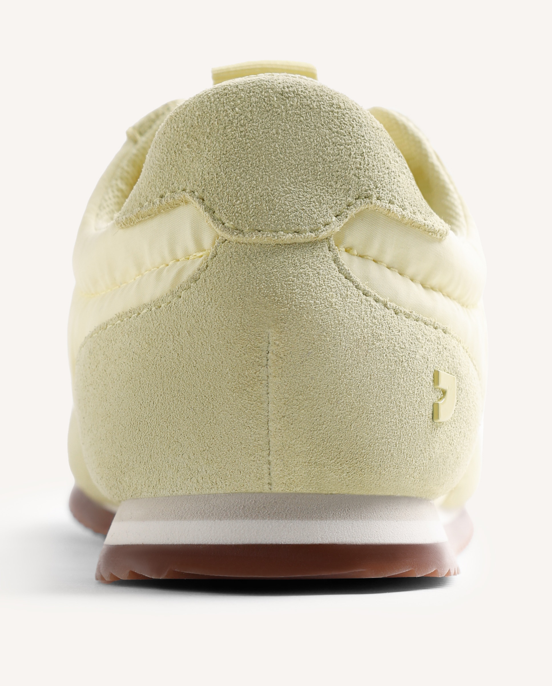Zapatillas deportivas de mujer con satén y piel serraje - Gioseppo - Amarillo Amarillo-4