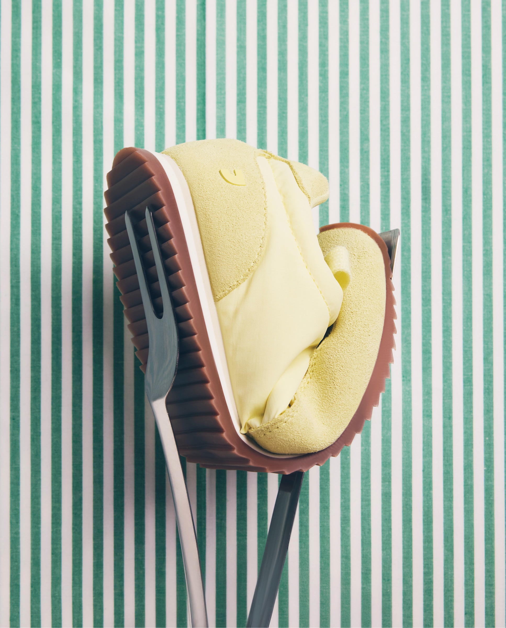 Zapatillas deportivas de mujer con satén y piel serraje - Gioseppo - Amarillo Amarillo-5