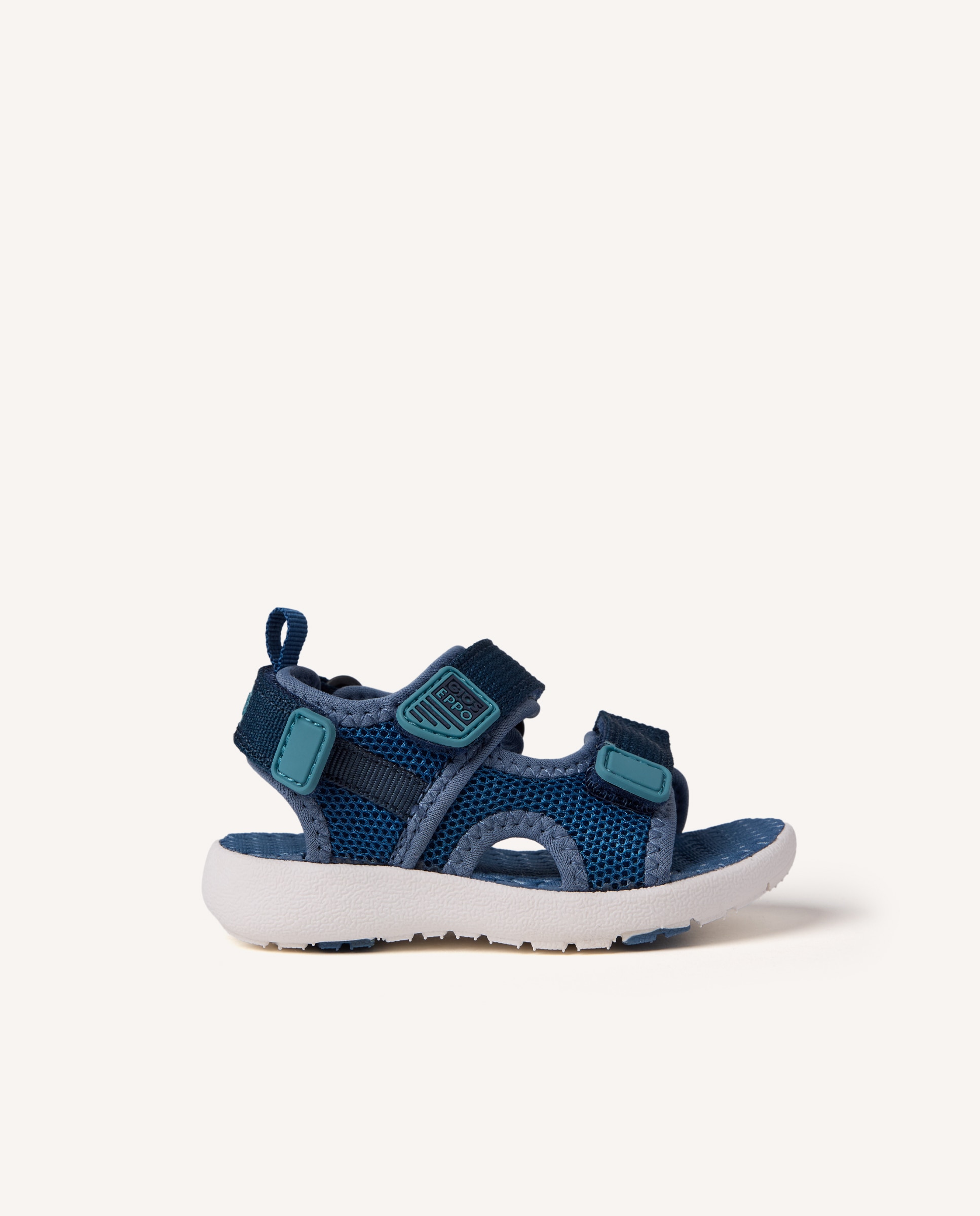 Sandalias de bebé niño estilo californiana con planta acolchada y cierres ajustables - Gioseppo - Azul marino Azul marino-1