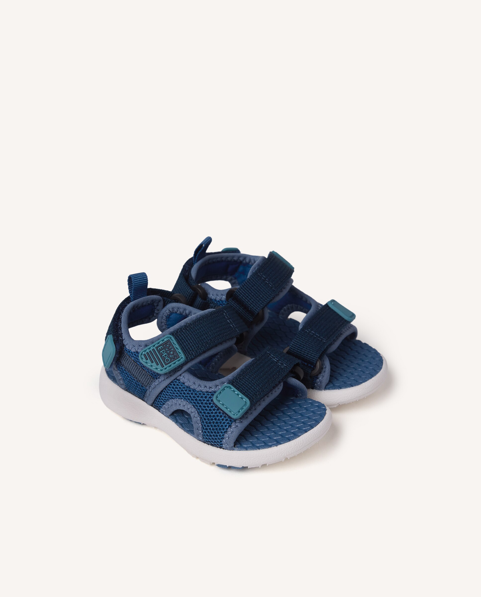 Sandalias de bebé niño estilo californiana con planta acolchada y cierres ajustables - Gioseppo - Azul marino Azul marino-2