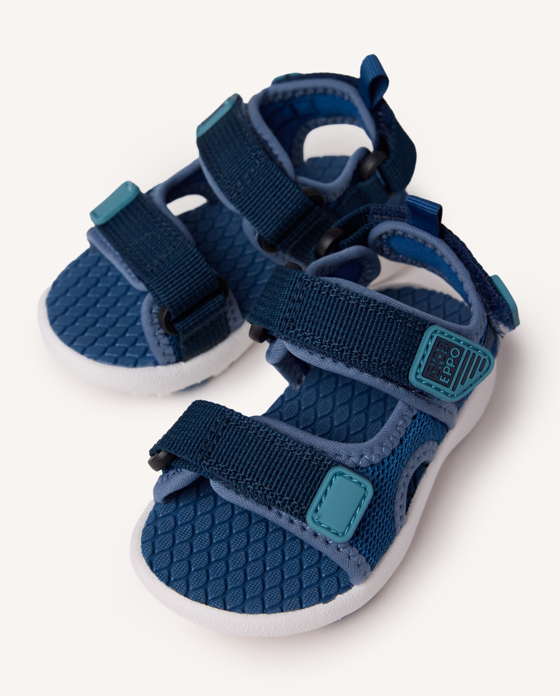 Sandalias de bebé niño estilo californiana con planta acolchada y cierres ajustables - Gioseppo - Azul marino Azul marino-3