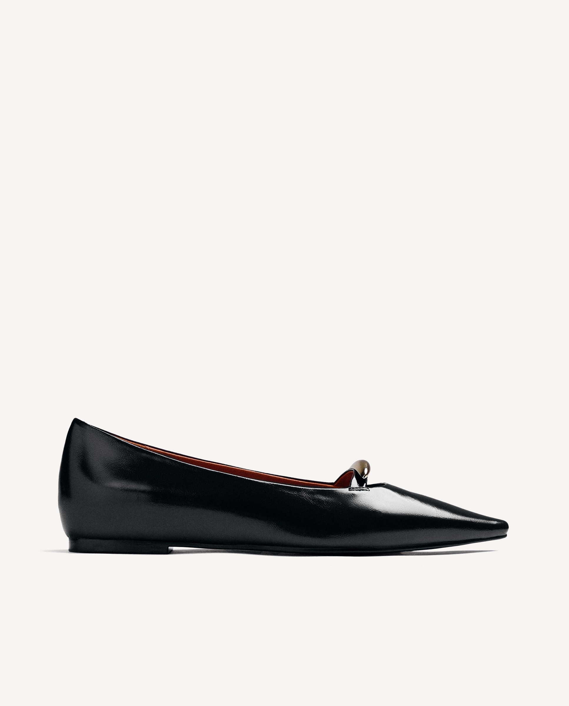 Bailarinas de mujer de piel acharolada con detalle metálico - Gioseppo - Negro Negro-1
