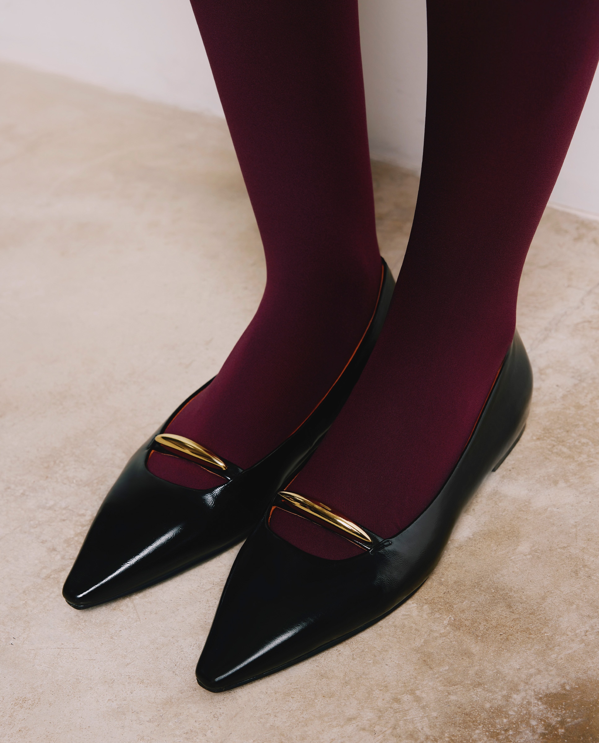 Bailarinas de mujer de piel acharolada con detalle metálico - Gioseppo - Negro Negro-5
