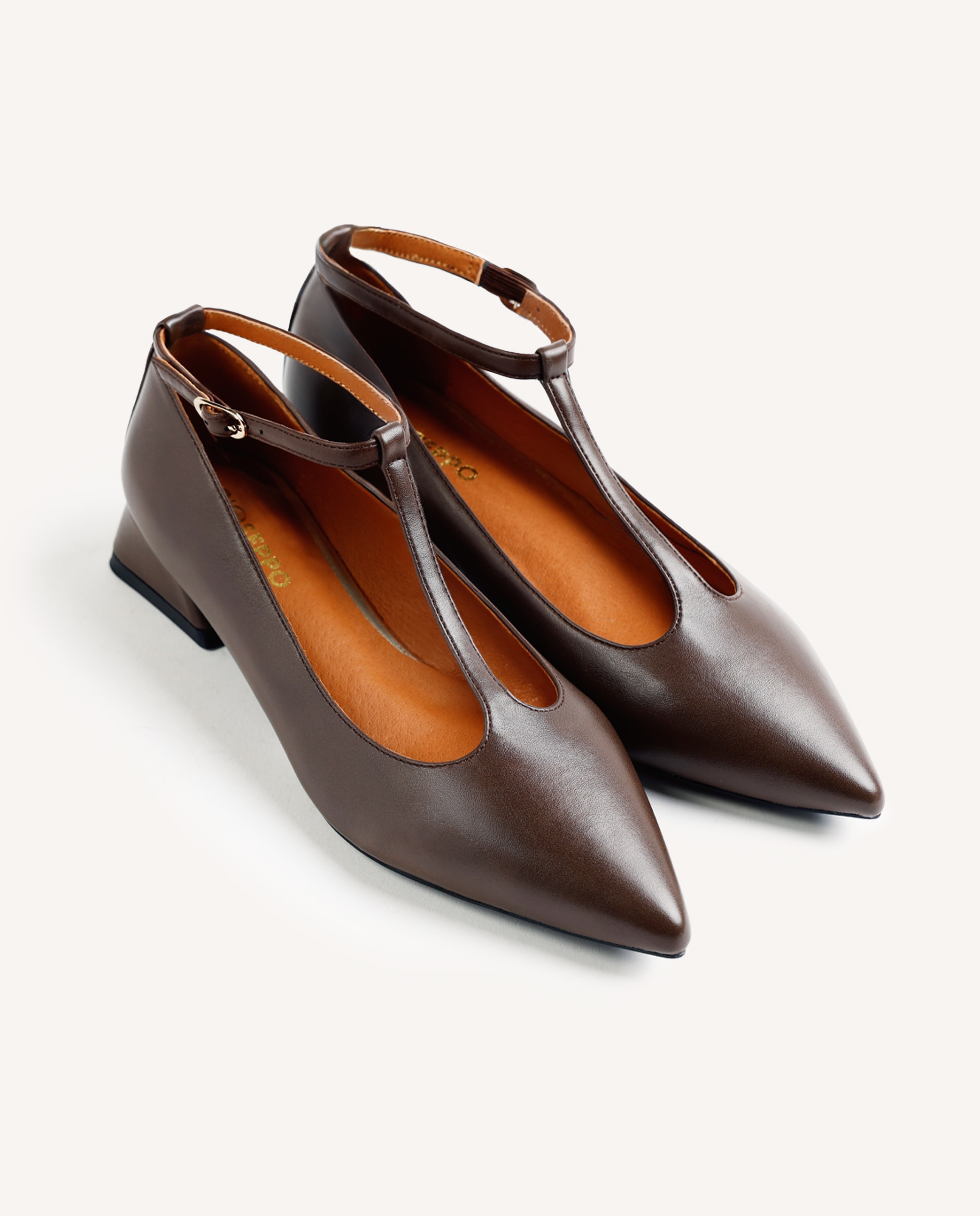 Zapatos de salón de mujer con punta afilada - Gioseppo - Marrón Marrón-3