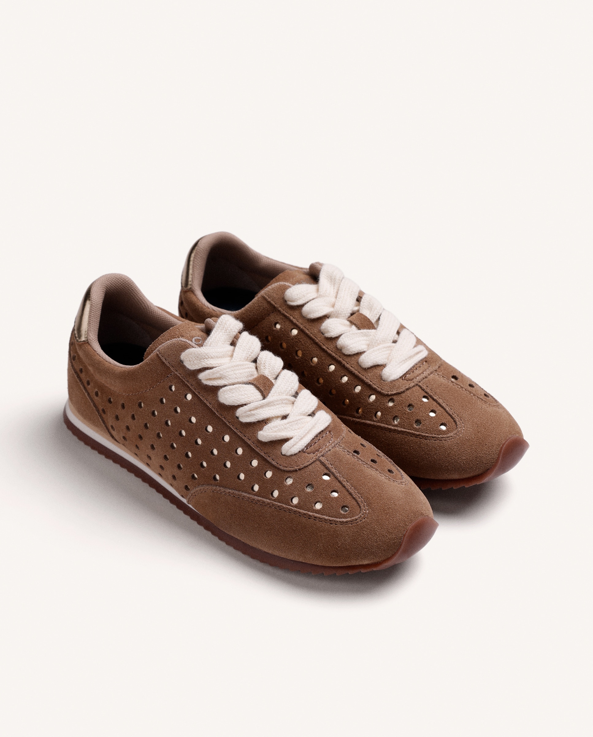 Zapatillas deportivas de mujer de piel con acentos metalizados - Gioseppo - Cuero Cuero-3