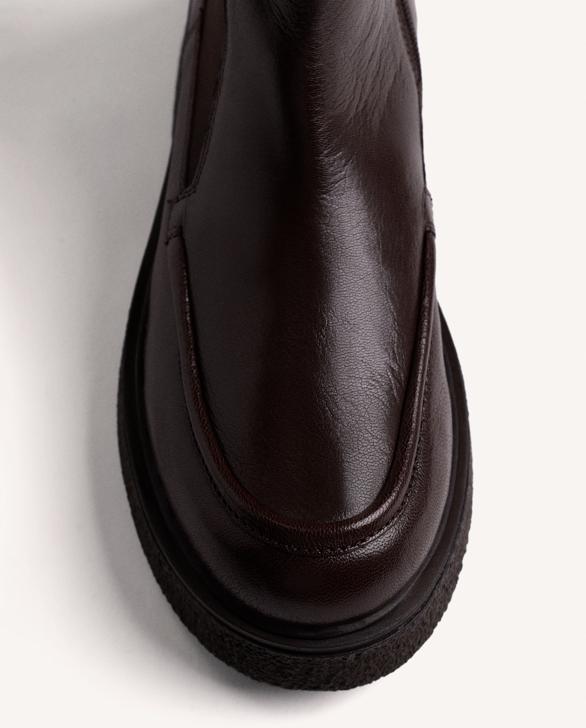 Botines básicos de mujer tipo chelsea de piel con elásticos laterales - Gioseppo - Marrón Marrón-2