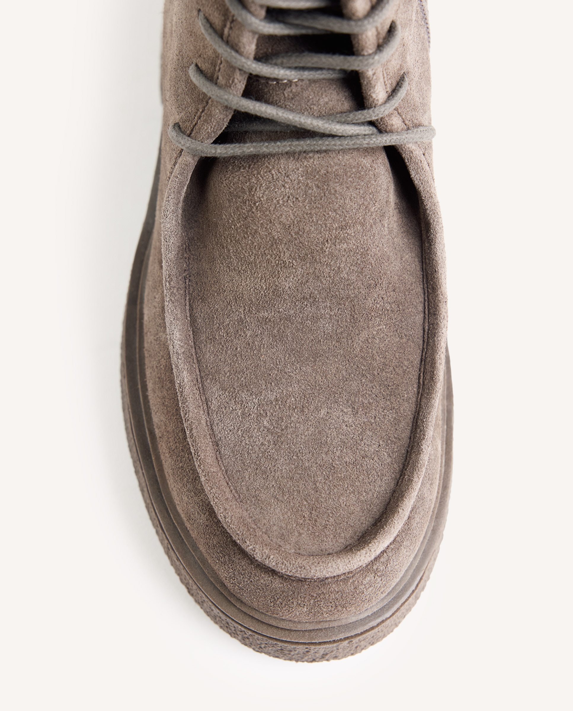 Botas militares de mujer de piel serraje con cordones tubulares - Gioseppo - Topo Topo-2