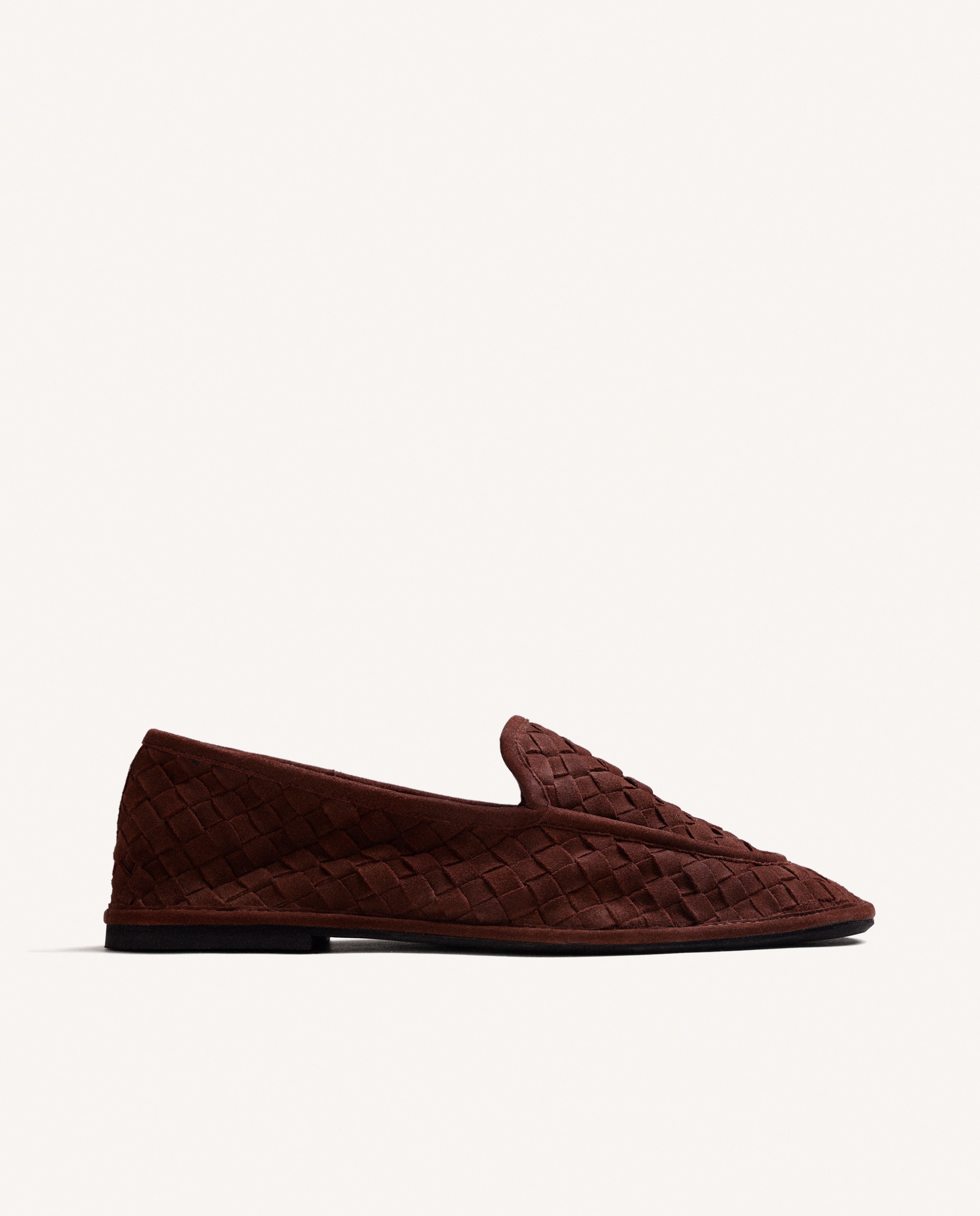 Mocasines de piel con trenzado artesanal de mujer plantilla acolchada - Gioseppo - Marrón Marrón-1