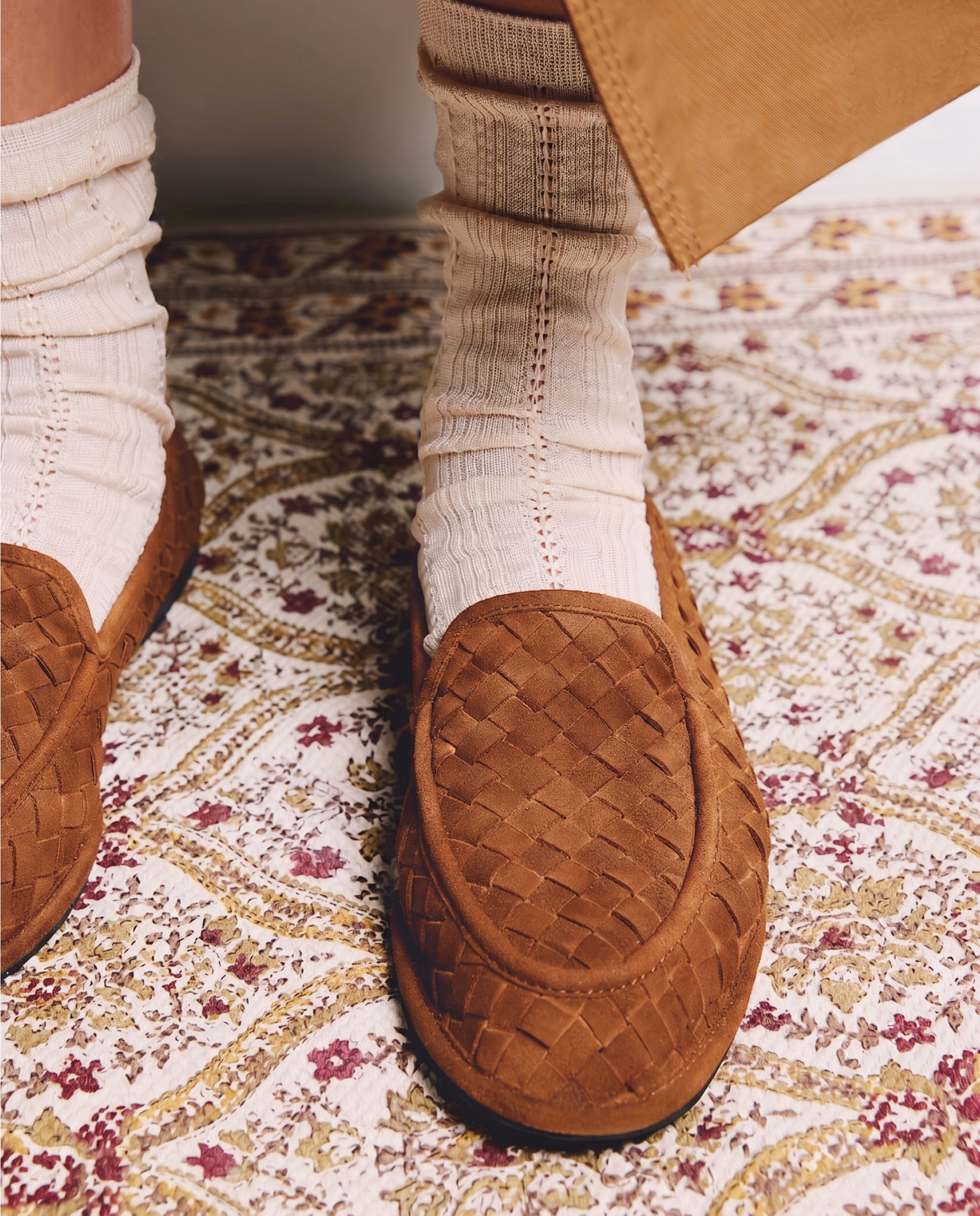 Mocasines de piel con trenzado artesanal de mujer plantilla acolchada - Gioseppo - Cuero Cuero-6
