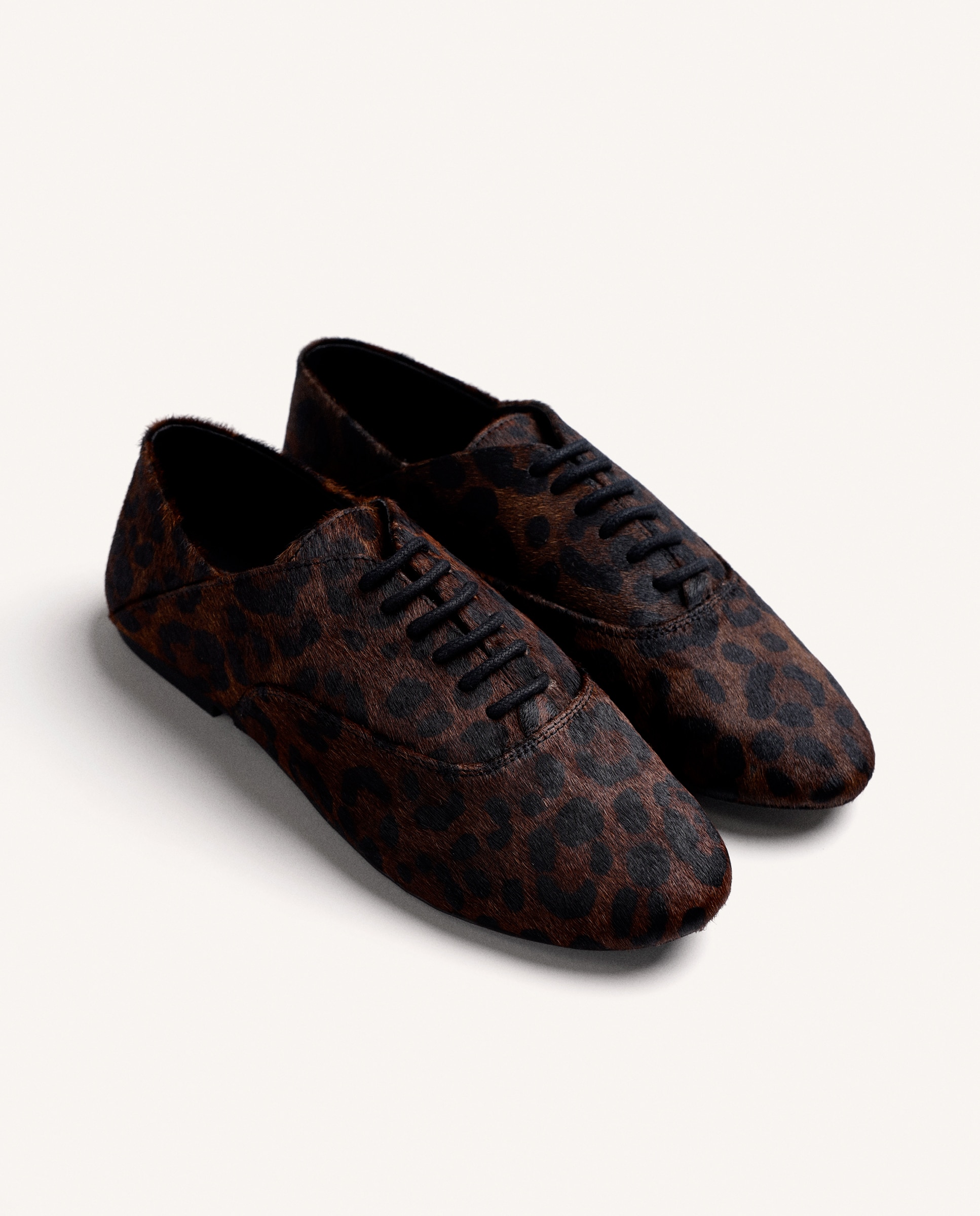 Bluchers de mujer de piel tipo pelo y plantilla acolchada - Gioseppo - Estampado Estampado-3