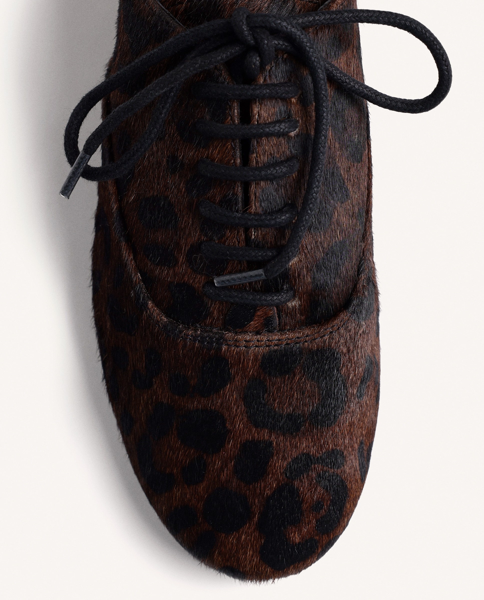 Bluchers de mujer de piel tipo pelo y plantilla acolchada - Gioseppo - Estampado Estampado-2