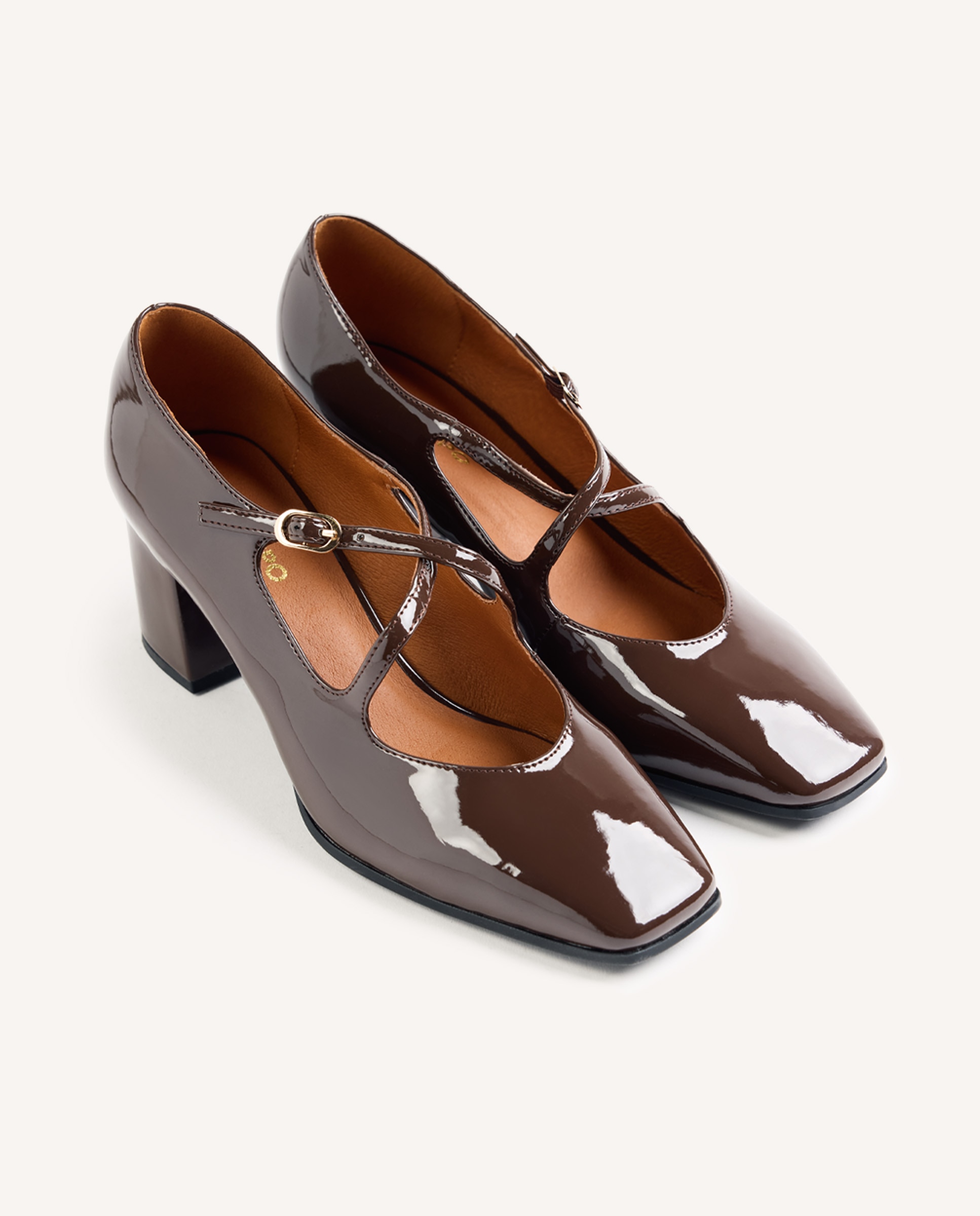 Zapatos de salón de mujer con tiras cruzadas - Gioseppo - Marrón Marrón-3