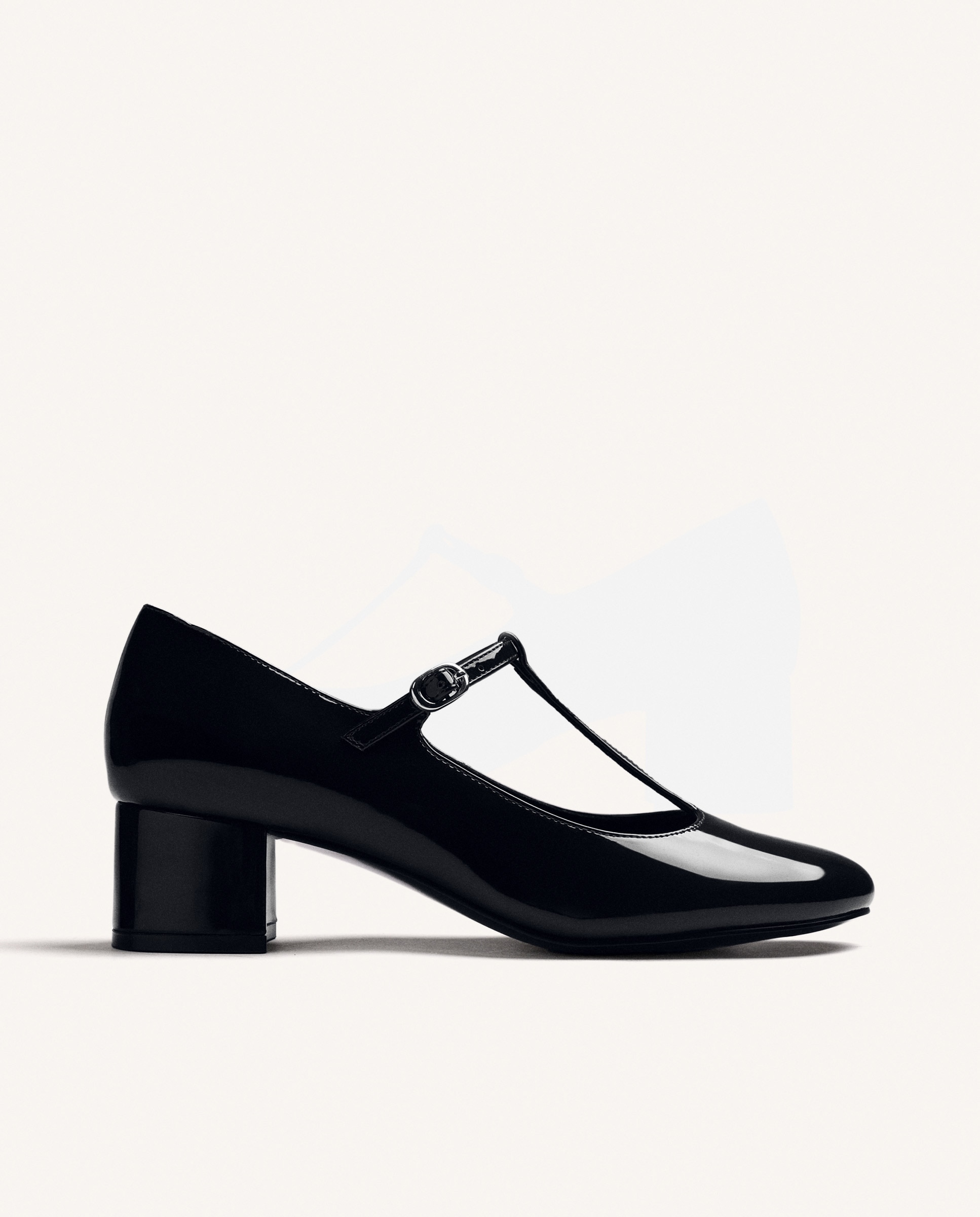 Imagen 1 de Zapatos de salón de mujer estilo mary-jane con acabado en efecto charol - Gioseppo - Negro Negro