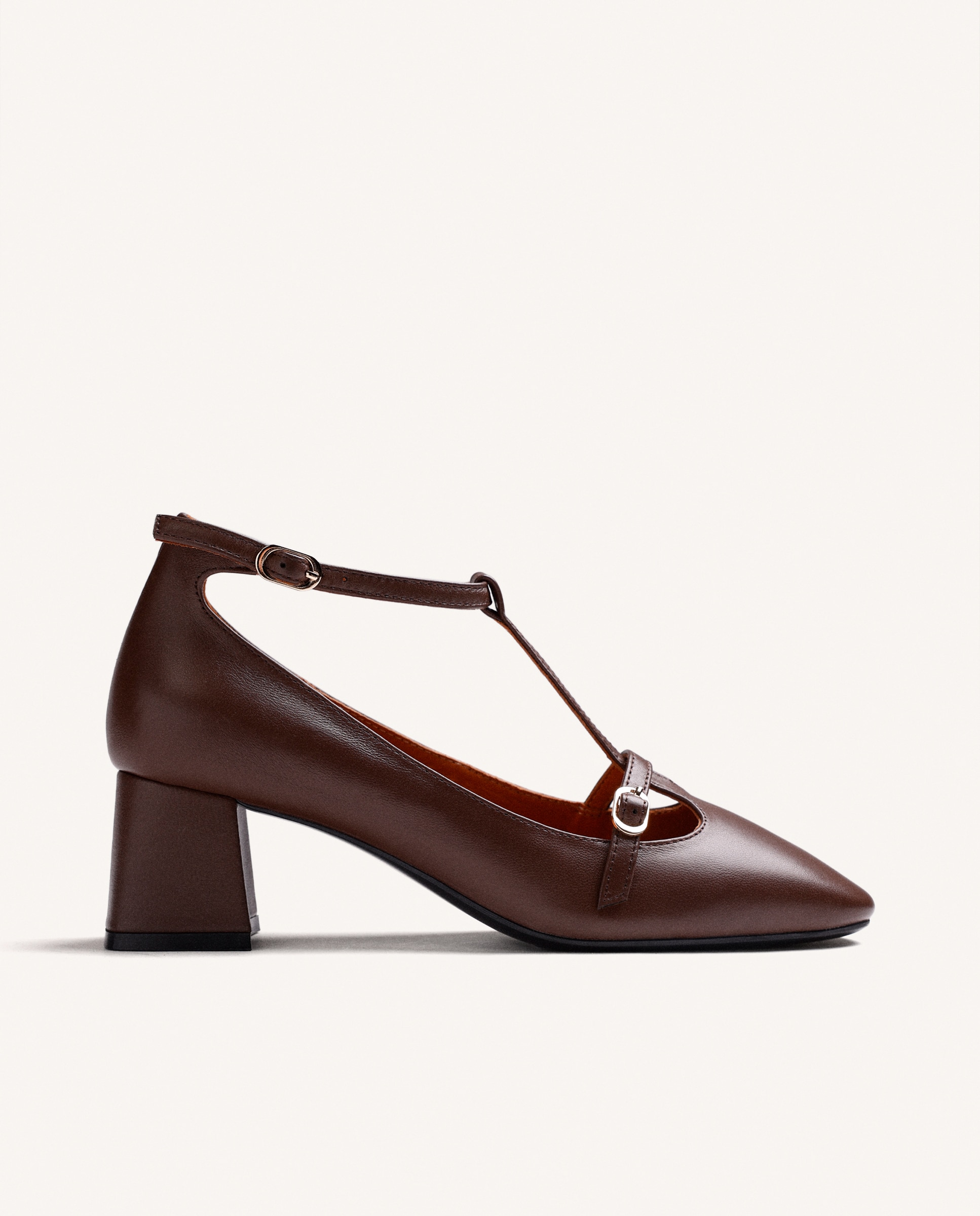 Zapatos de salón de mujer con cierres ajustables - Gioseppo - Marrón Marrón-1