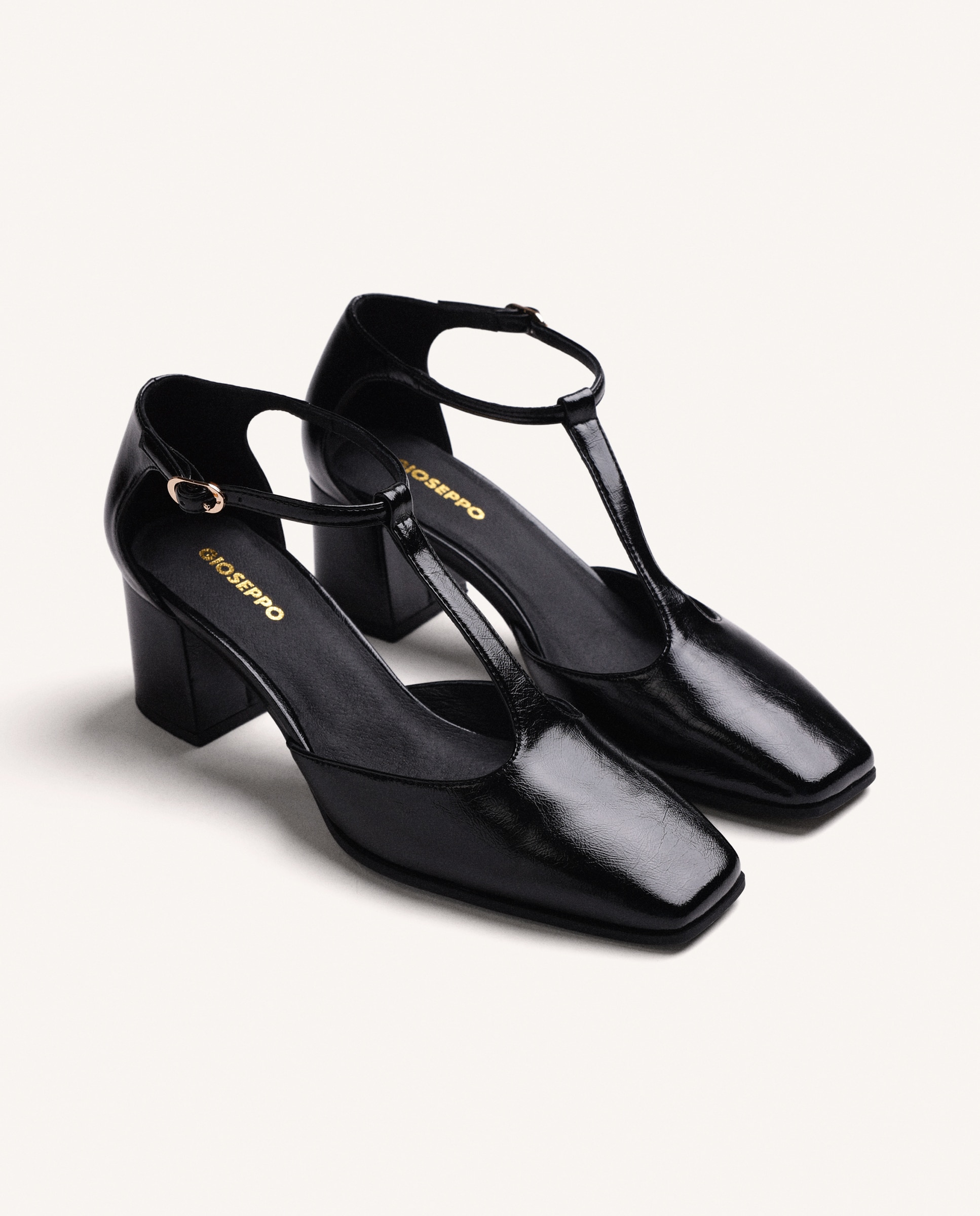 Zapatos de salón de mujer con cierres ajustables - Gioseppo - Negro Negro-3