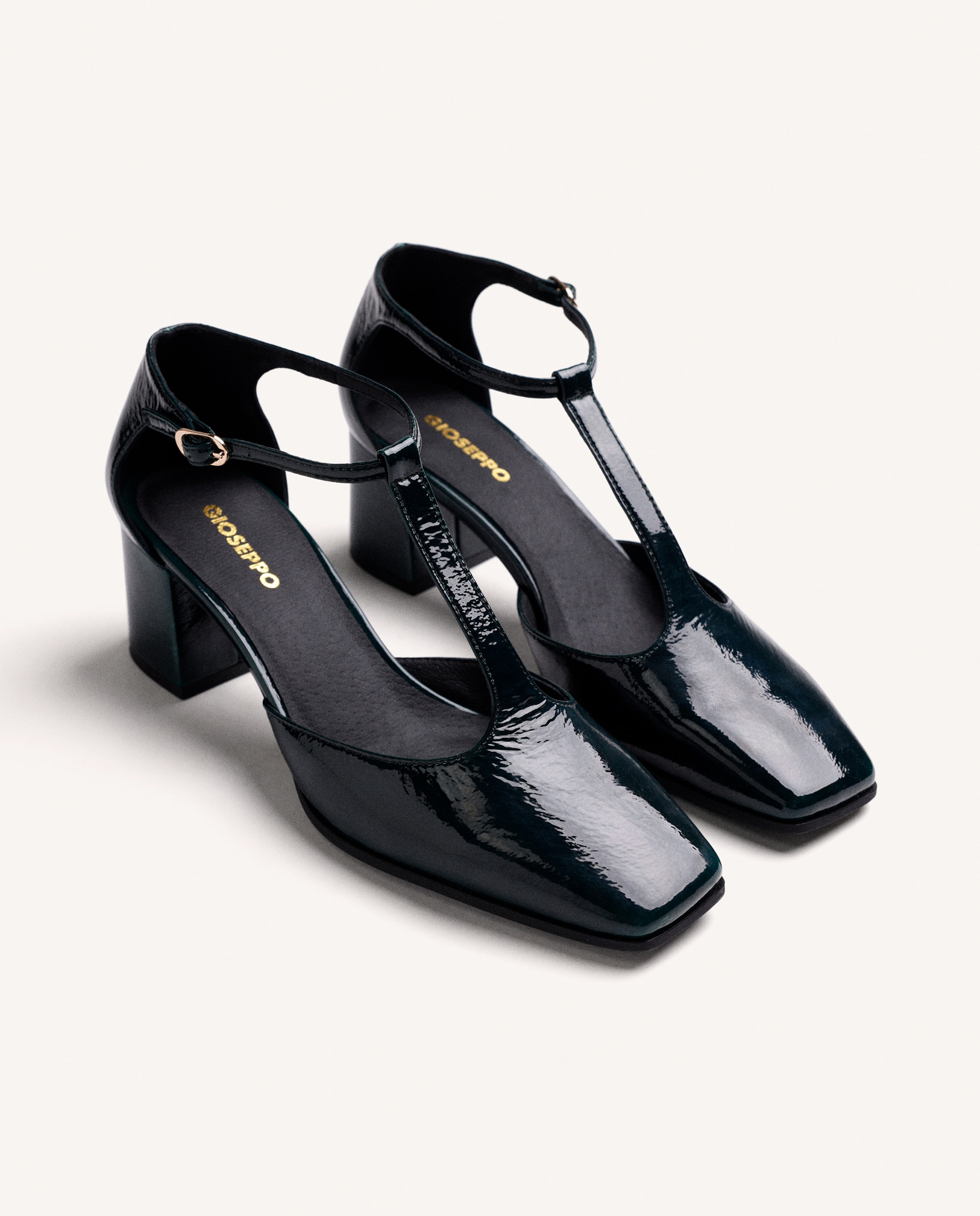 Zapatos de salón de mujer con cierres ajustables - Gioseppo - Verde Verde-3