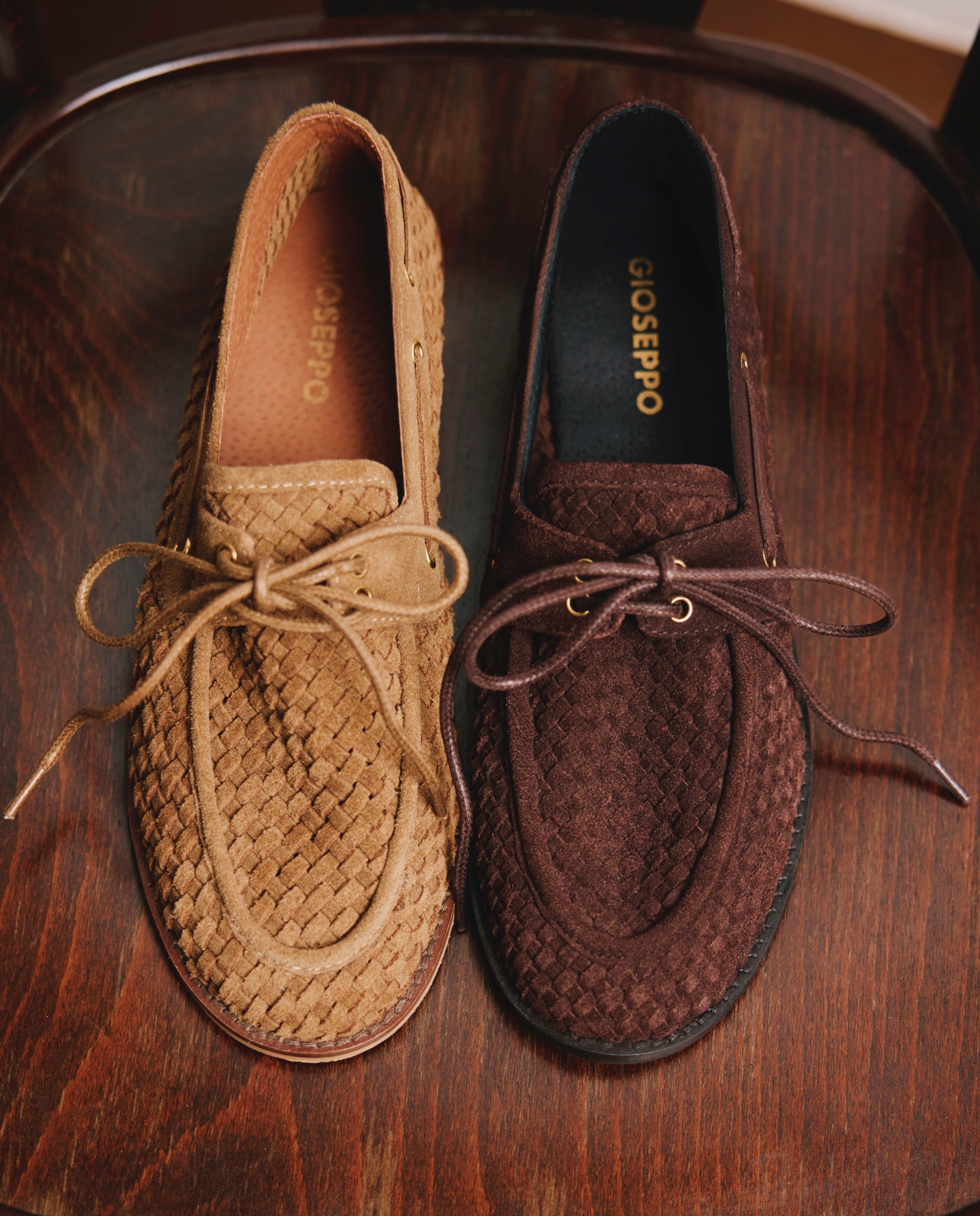Imagen 5 de Mocasines de mujer estilo náutico de piel con trenzado artesanal - Gioseppo - Marrón Marrón