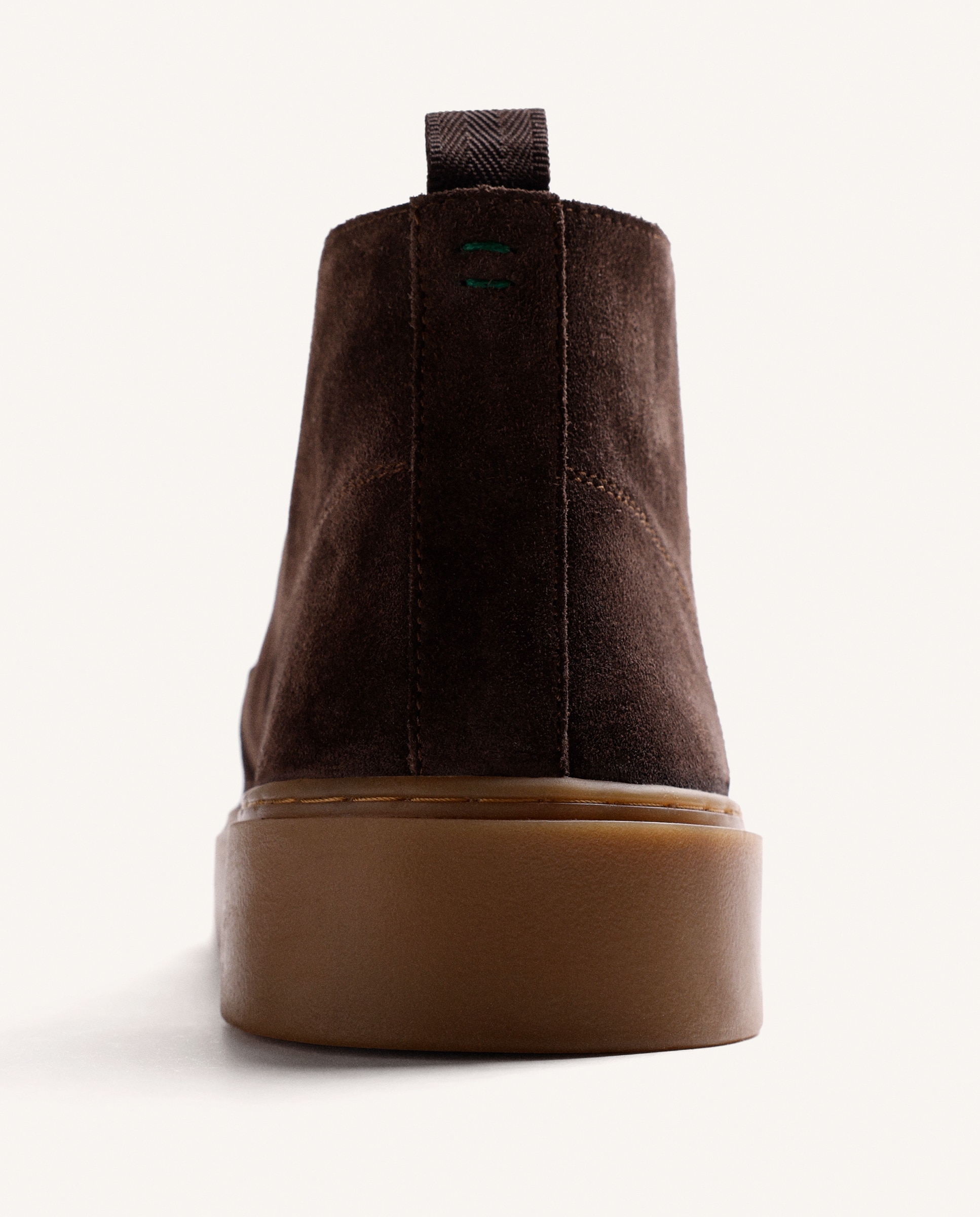 Botines de hombre estilo wallabee de piel serraje - Gioseppo - Choco Choco-4