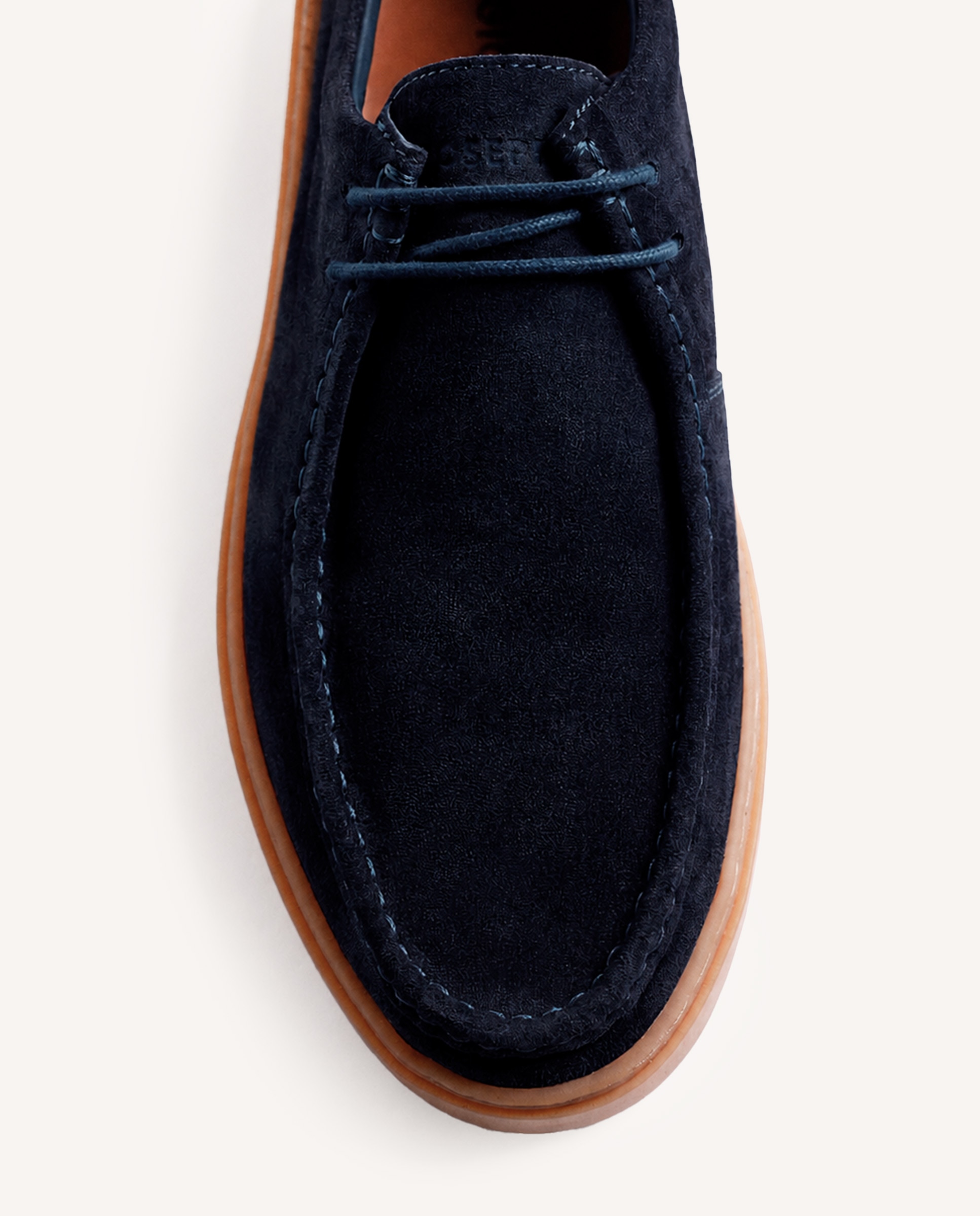 Imagen 2 de Zapatos de cordones de hombre estilo wallabee de piel serraje - Gioseppo - Marino Marino
