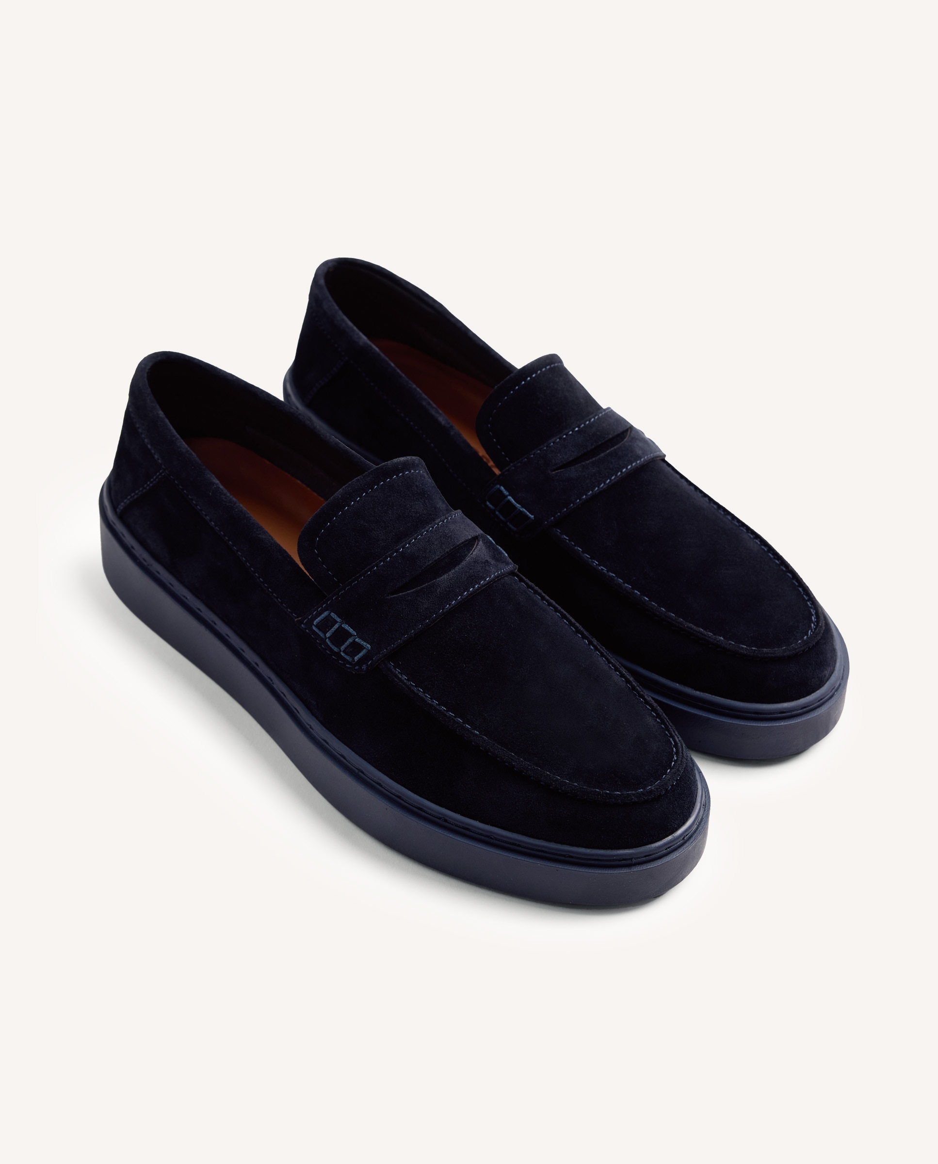 Mocasines de hombre estilo wallabee de piel serraje - Gioseppo - Marino Marino-4