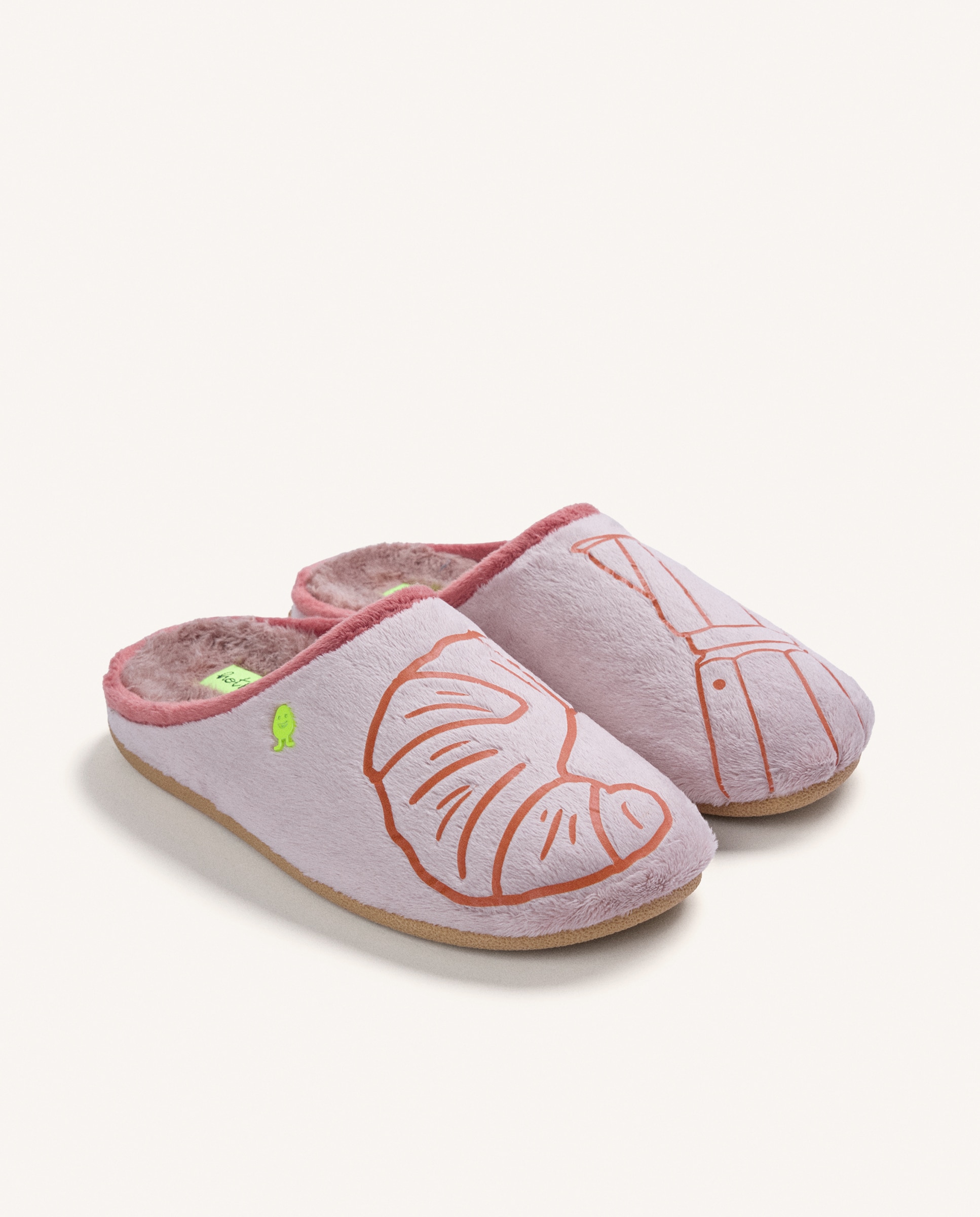 Imagen 3 de Zapatillas de casa de mujer con dibujo - Hot Potatoes - Rosa Rosa