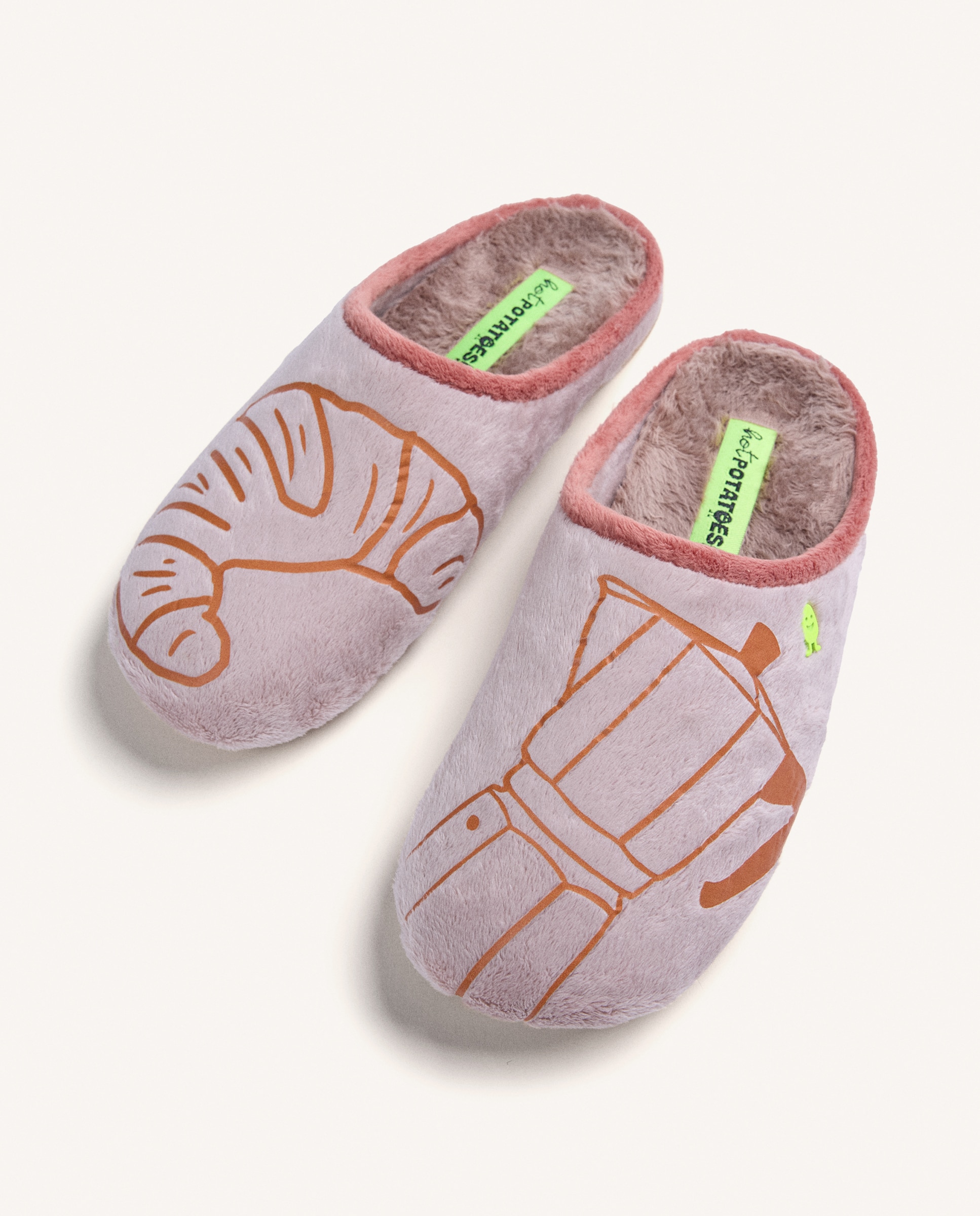 Imagen 2 de Zapatillas de casa de mujer con dibujo - Hot Potatoes - Rosa Rosa