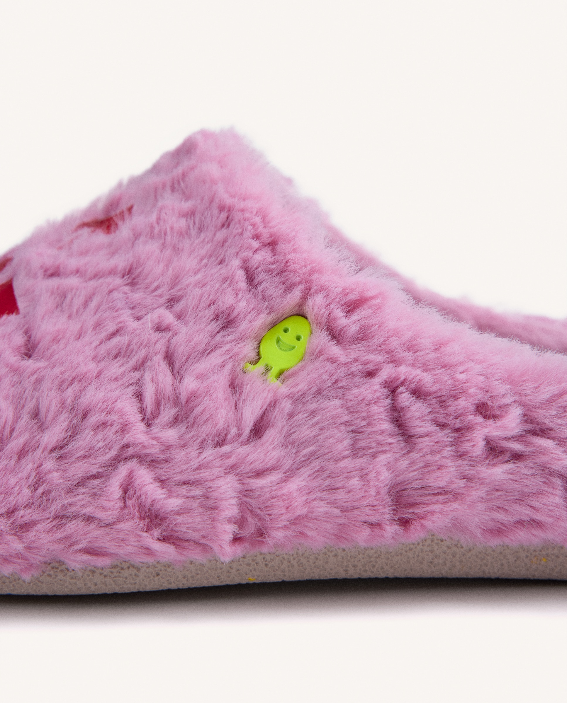 Imagen 4 de Zapatillas de casa de mujer de pelo con texto - Hot Potatoes - Rosa Rosa