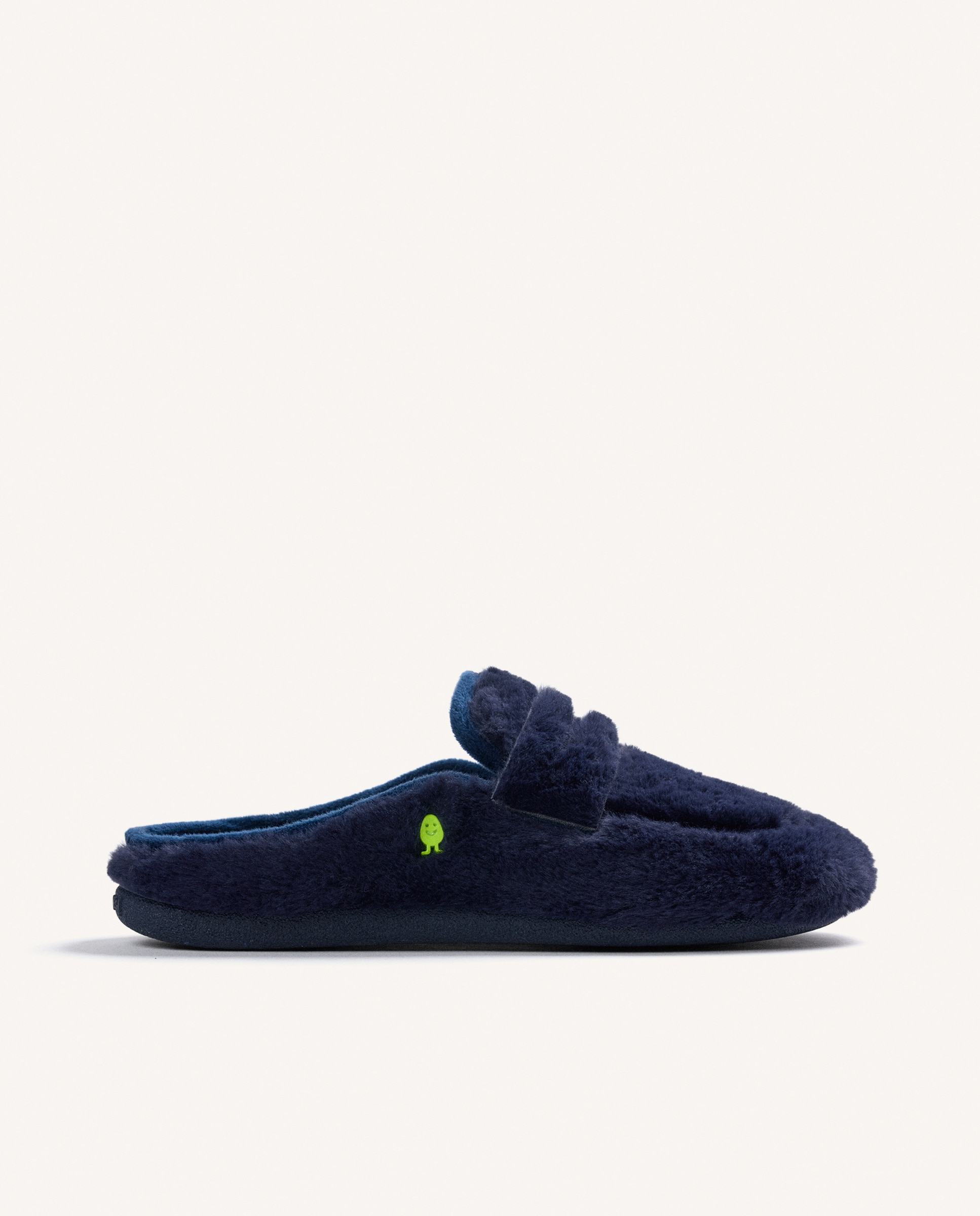 Zapatillas de casa de hombre tipo mocasines de pelo - Hot Potatoes - Marino Marino-1