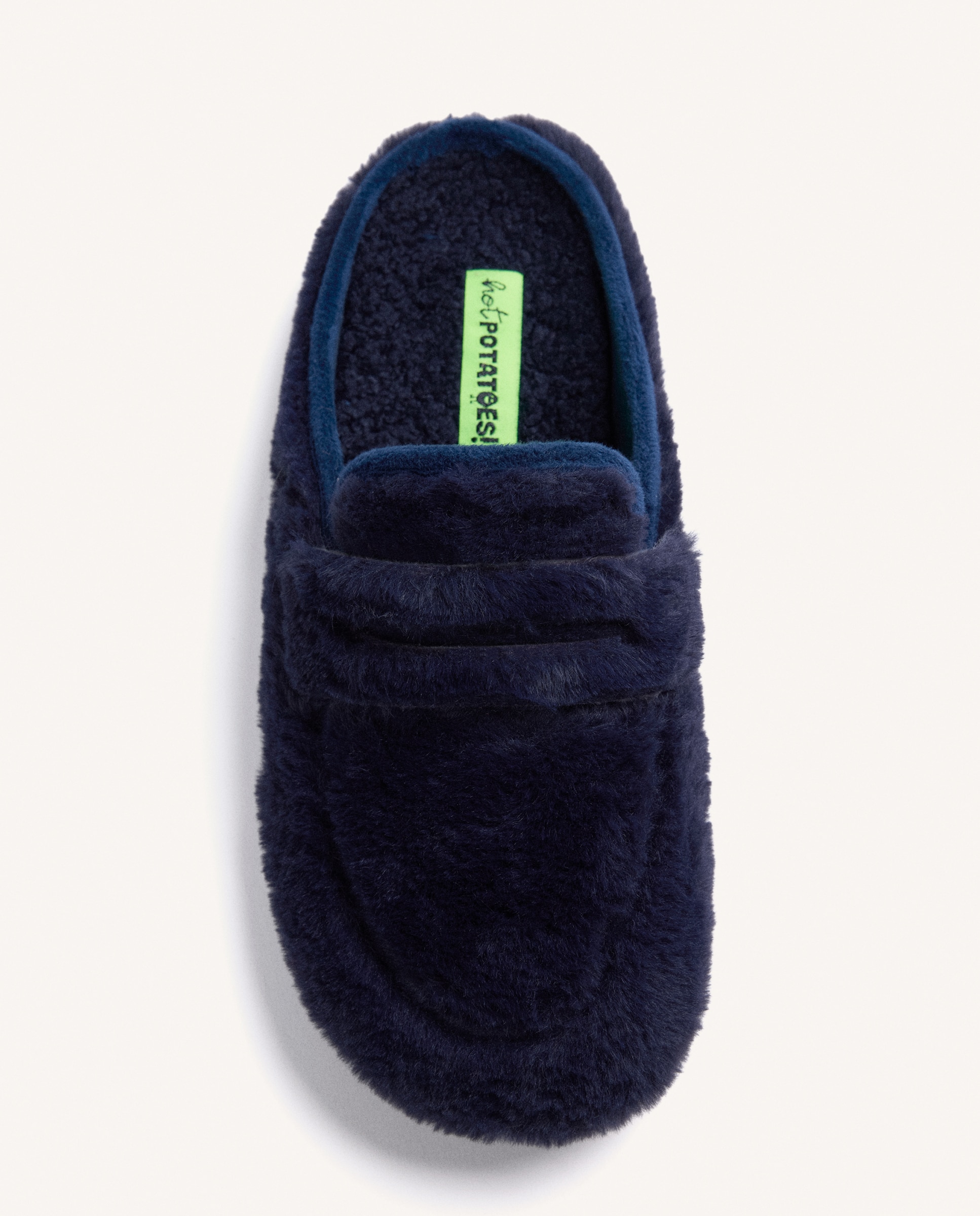 Zapatillas de casa de hombre tipo mocasines de pelo - Hot Potatoes - Marino Marino-2