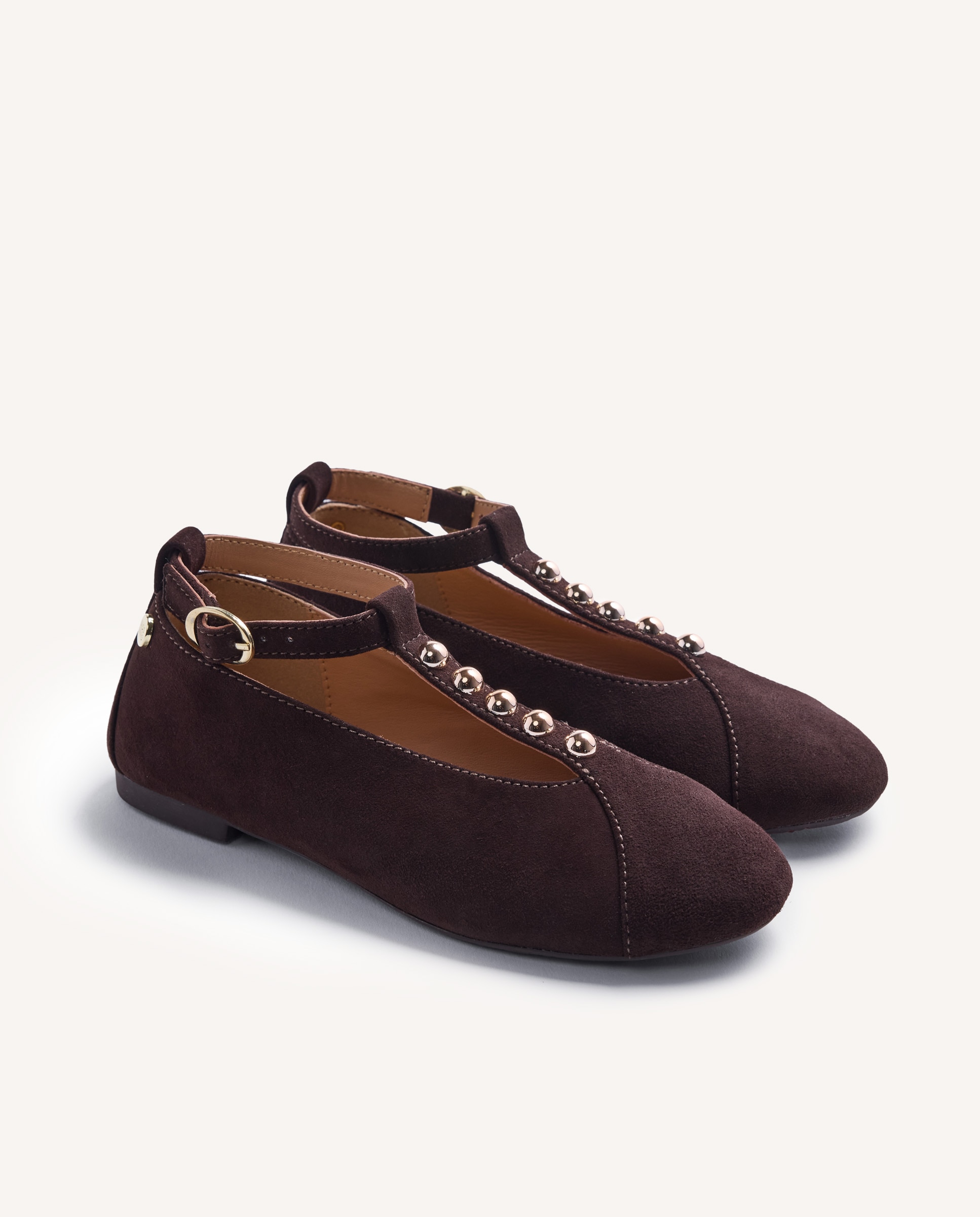 Bailarinas de niña de piel tachas - Gioseppo - Choco Choco-2