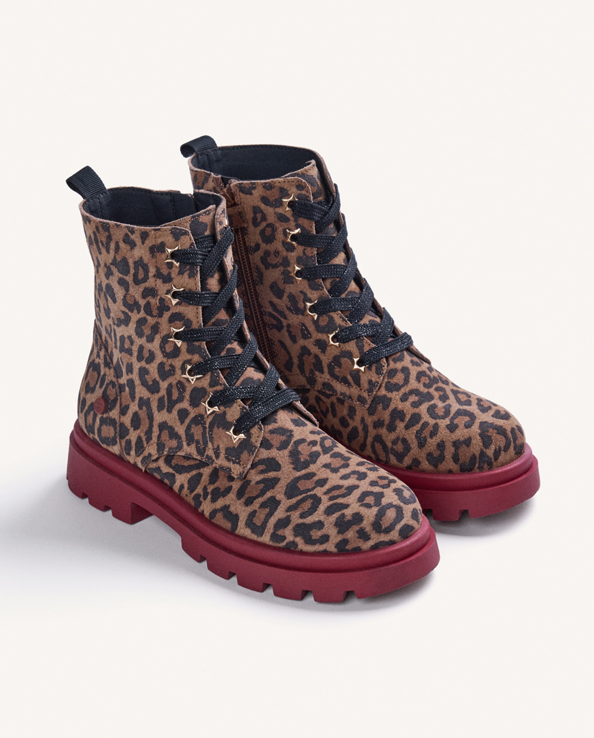 Botas de niña de piel con animal print - Gioseppo - Estampado Estampado-2