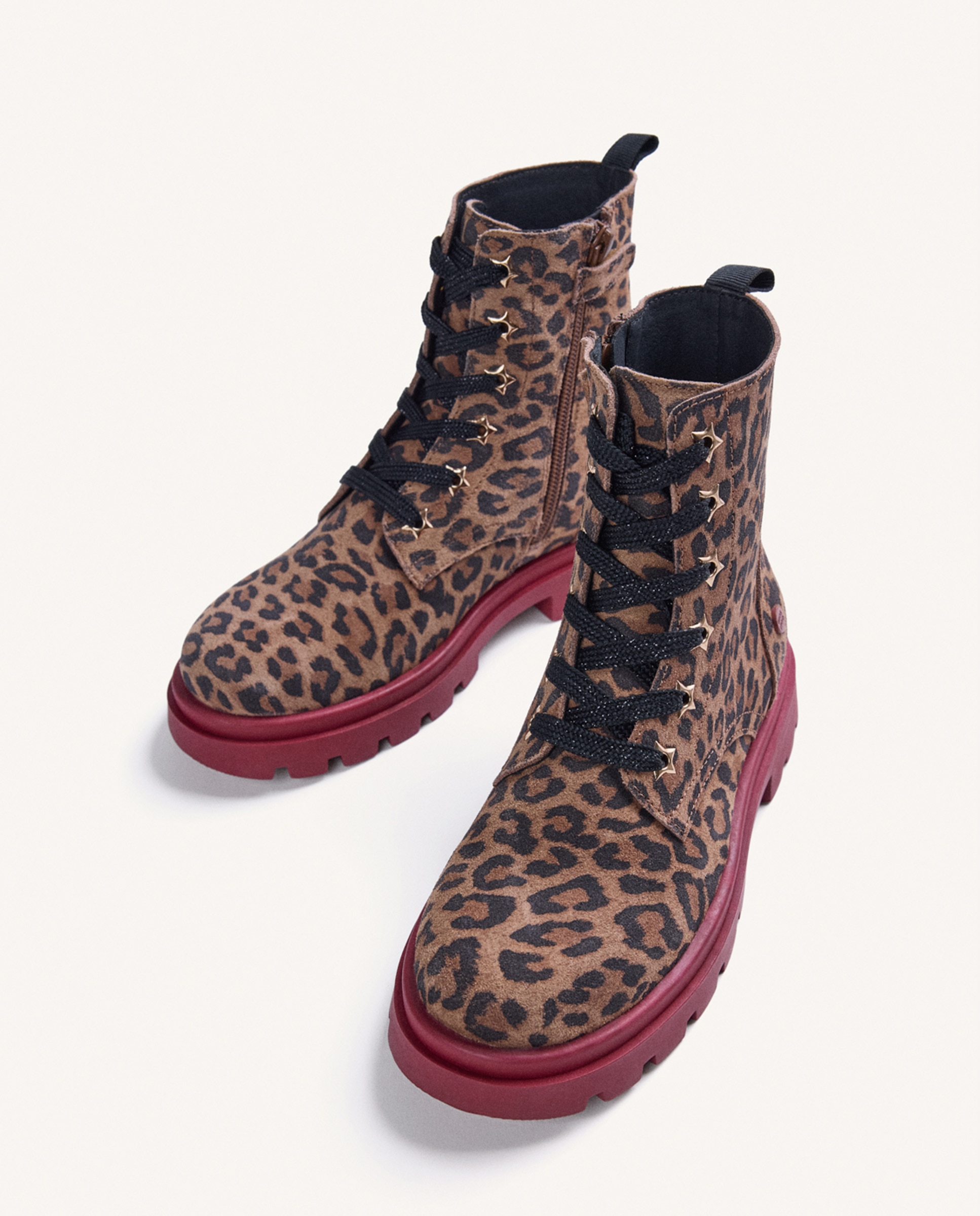 Botas de niña de piel con animal print - Gioseppo - Estampado Estampado-3