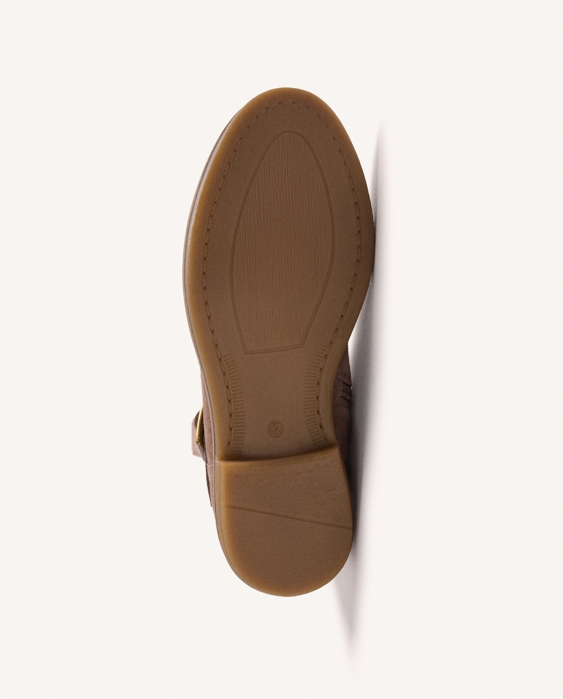 Botas de niña de piel de serraje de caña alta - Gioseppo - Topo Topo-3