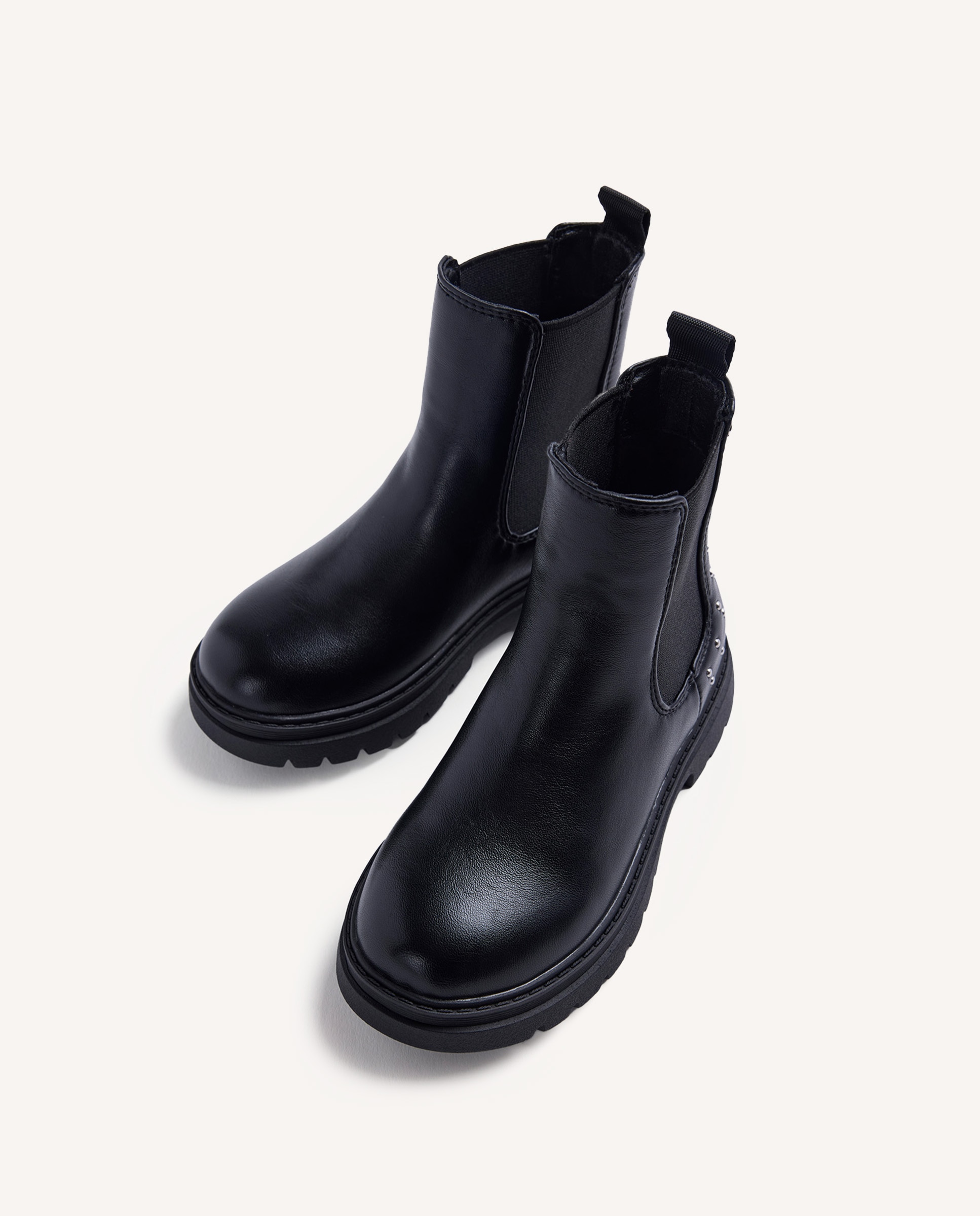 Botines de niña con elásticos laterales y tachas traseras - Gioseppo - Negro Negro-3