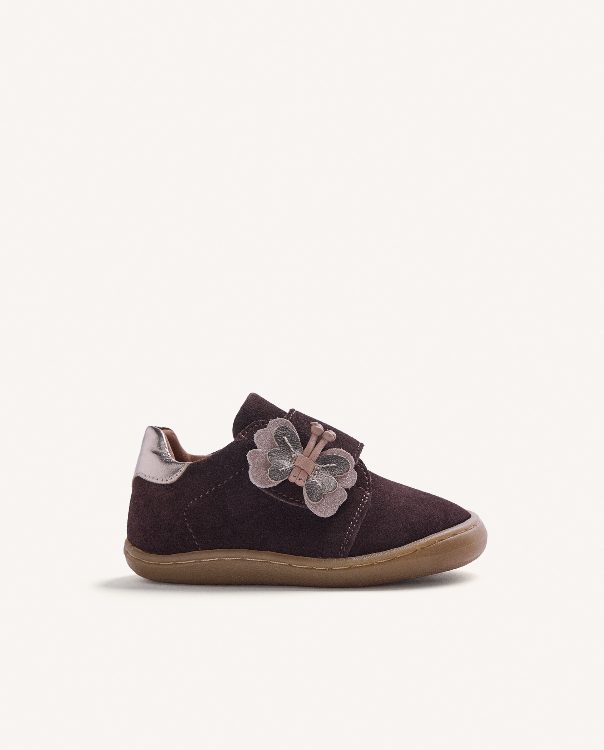 Gioseppo barefoot - zapatillas piel brillo - Choco Choco-1