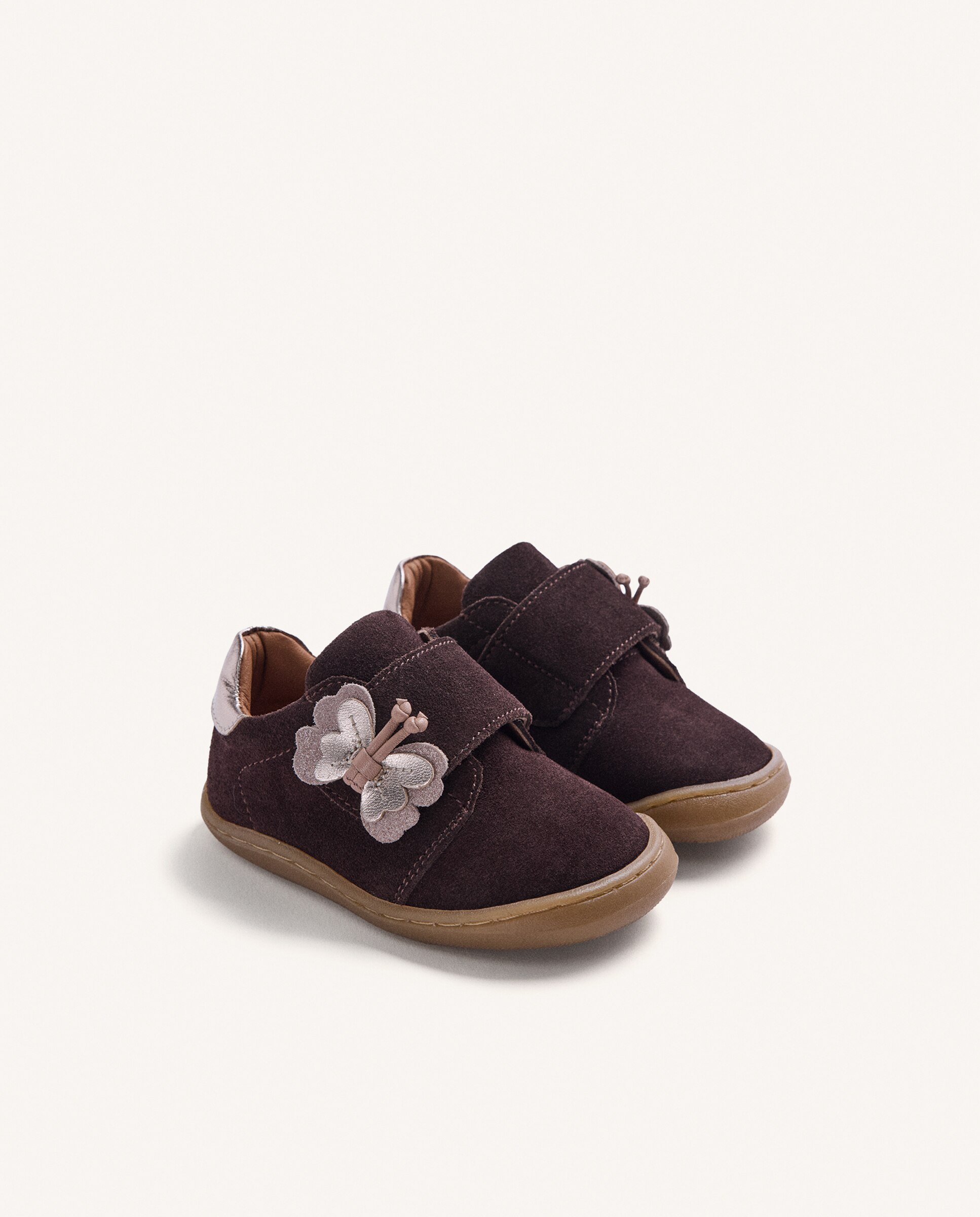 Gioseppo barefoot - zapatillas piel brillo - Choco Choco-2