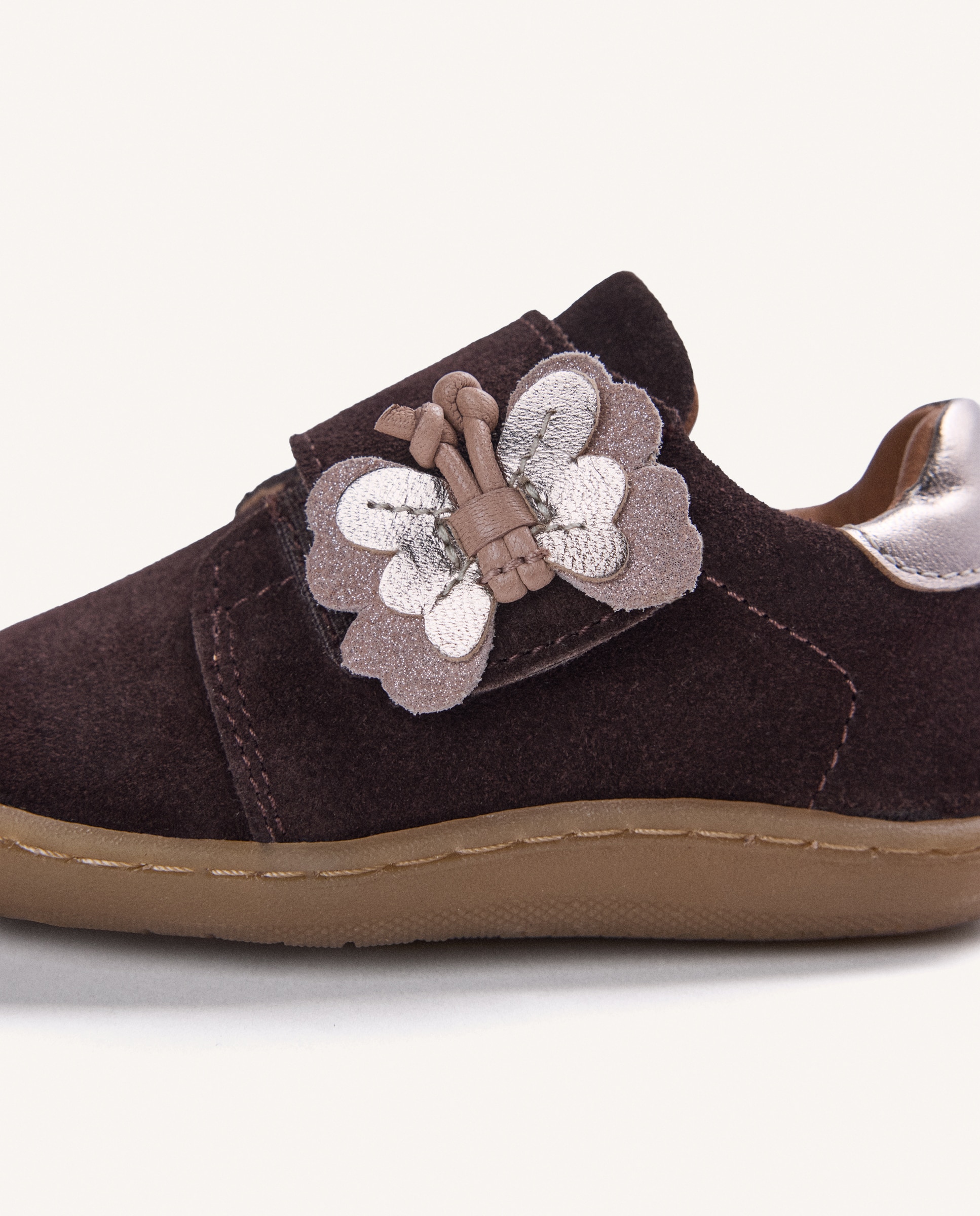 Gioseppo barefoot - zapatillas piel brillo - Choco Choco-5