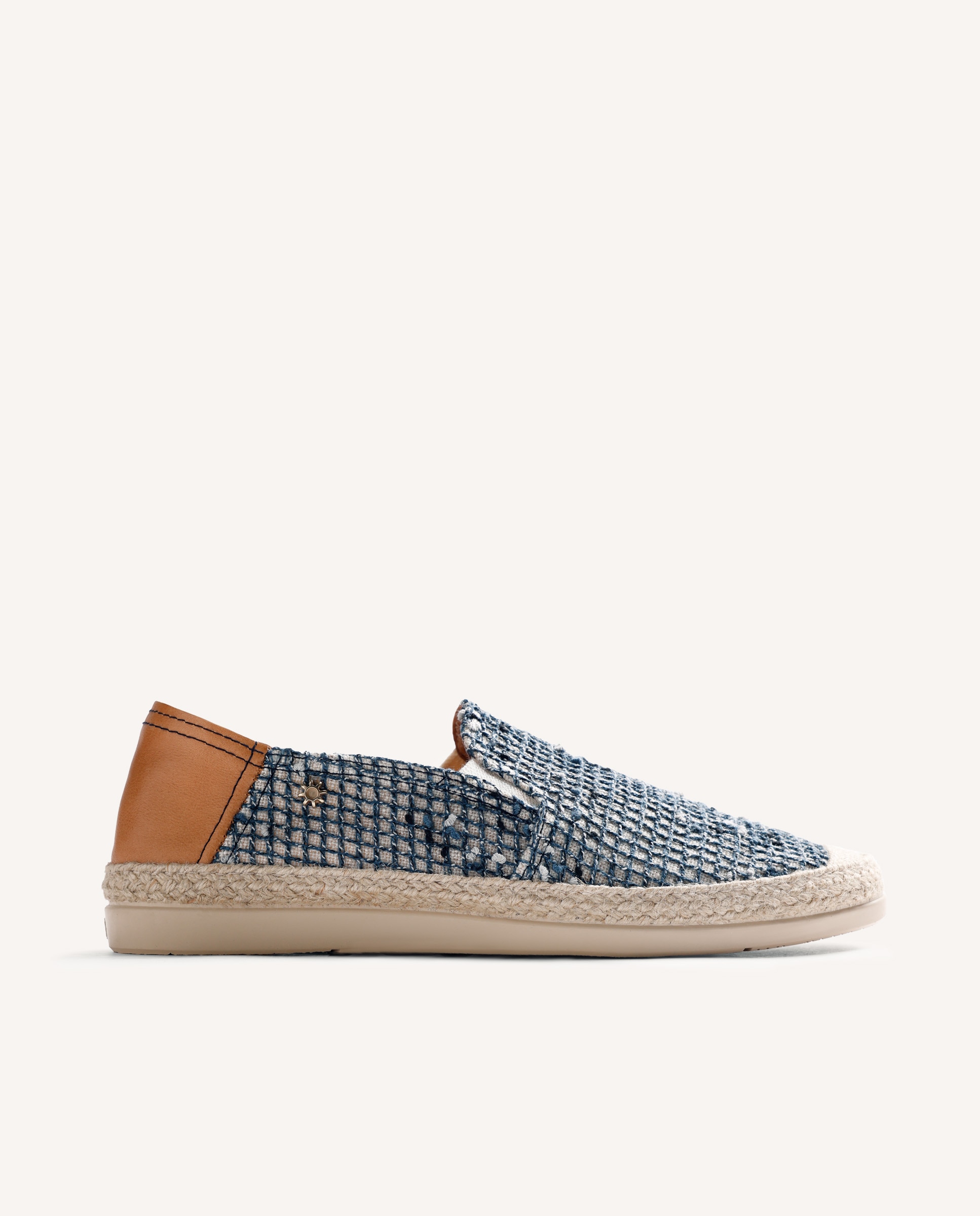 Gioseppo - Yute de hombre de piel con rejilla y corte tipo slip-on con elásticos..