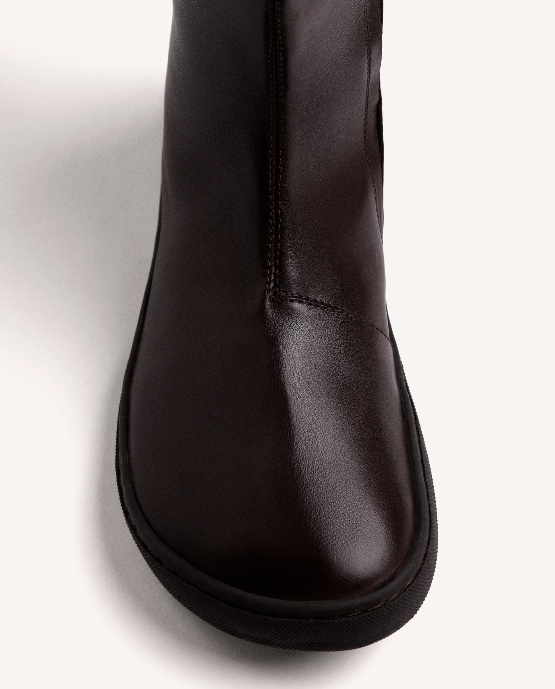 Botas básicas de mujer de piel con caña flexible barefoot - Gioseppo - Choco Choco-2