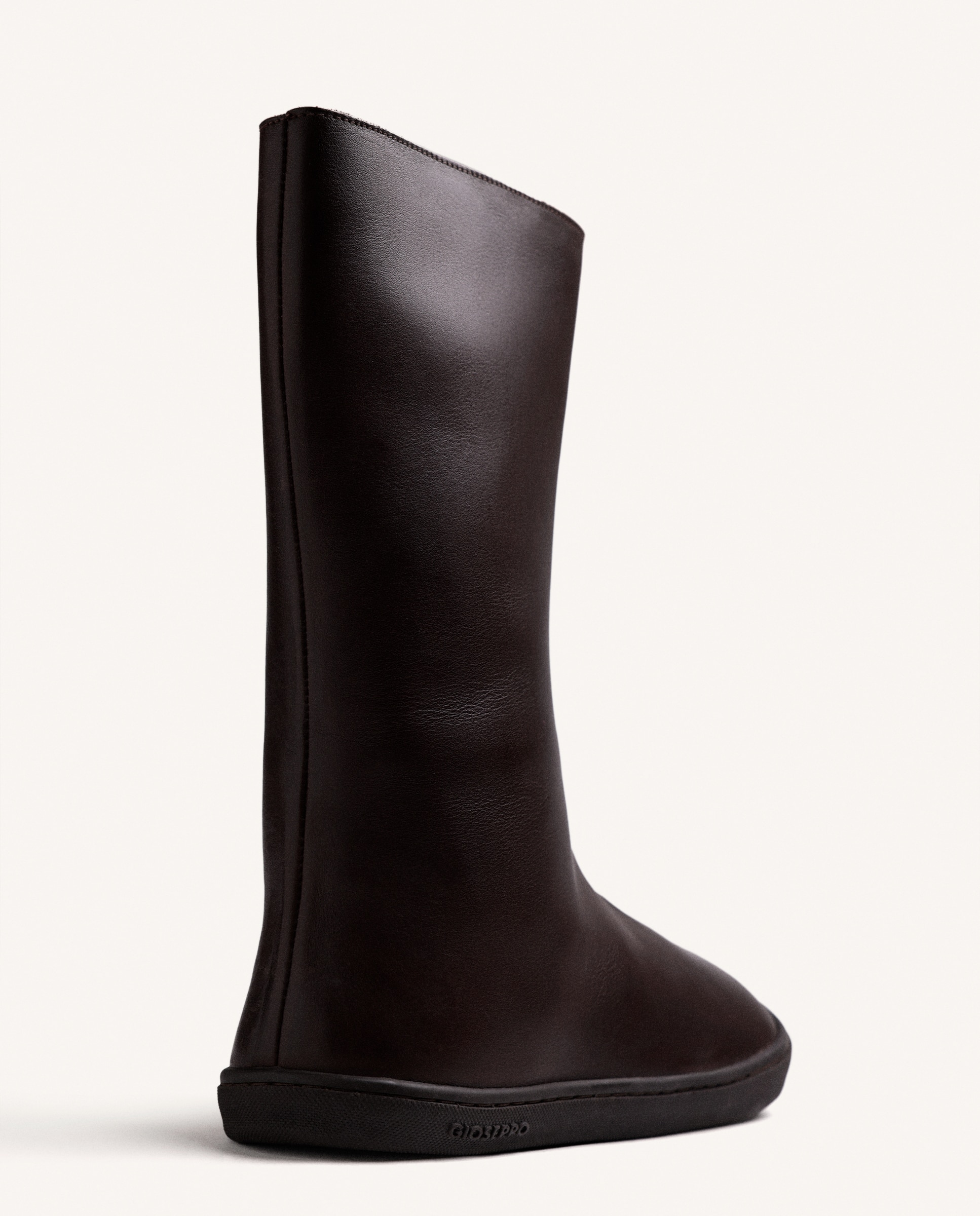 Botas básicas de mujer de piel con caña flexible barefoot - Gioseppo - Choco Choco-4