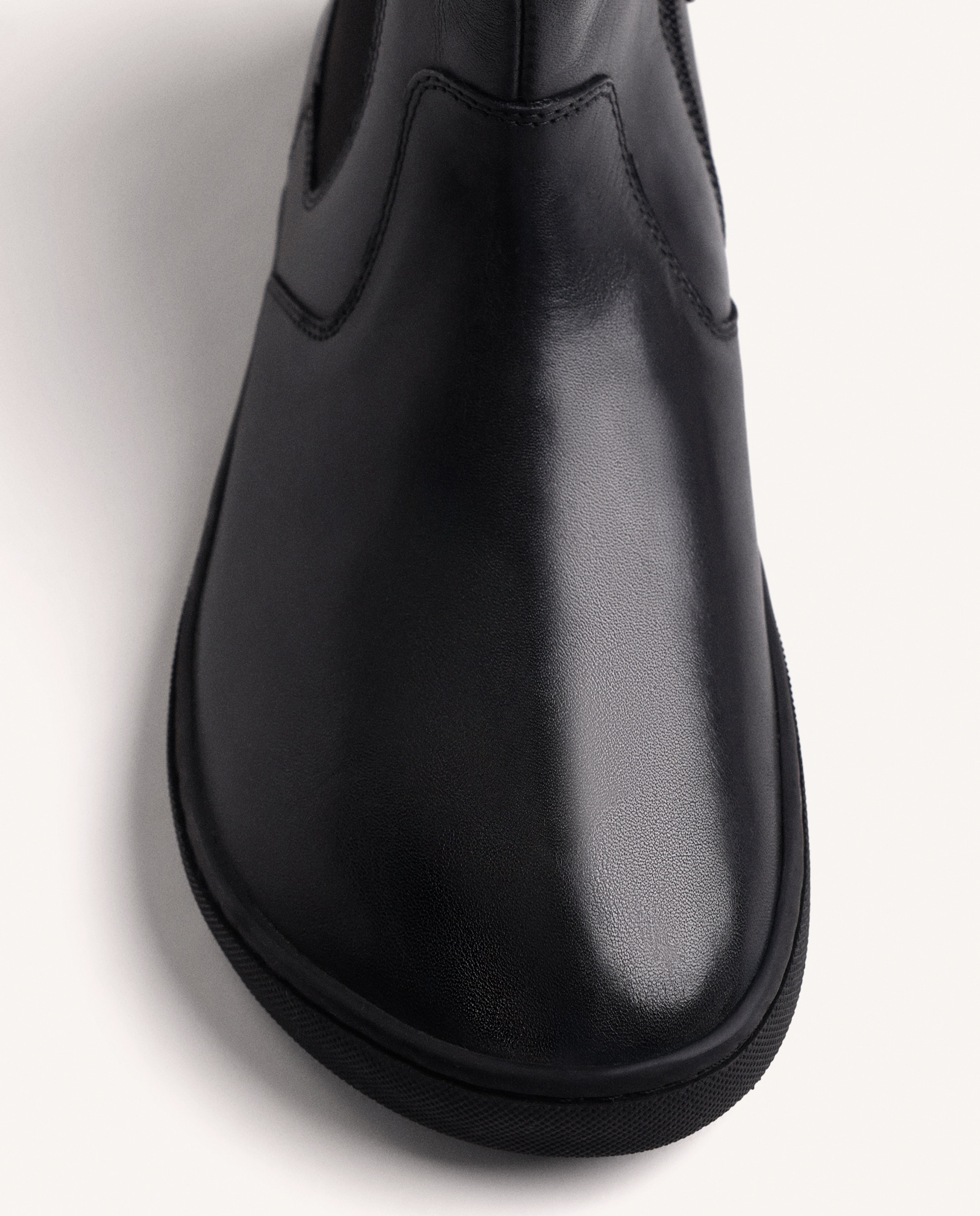 Botines básicos de mujer de piel con caña flexible barefoot - Gioseppo - Negro Negro-2