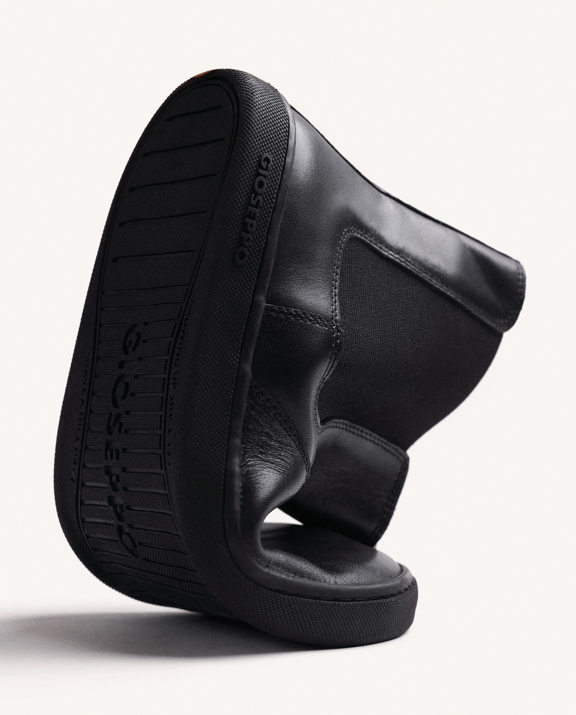 Botines básicos de mujer de piel con caña flexible barefoot - Gioseppo - Negro Negro-4