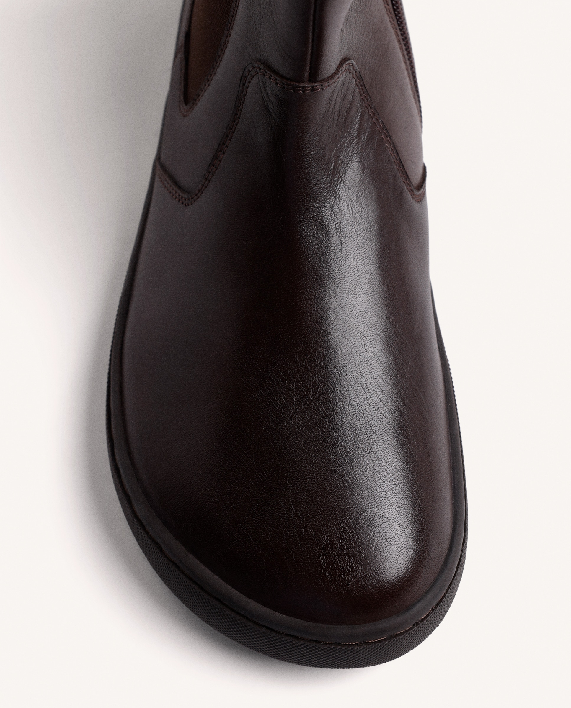 Botines básicos de mujer de piel con caña flexible barefoot - Gioseppo - Choco Choco-2