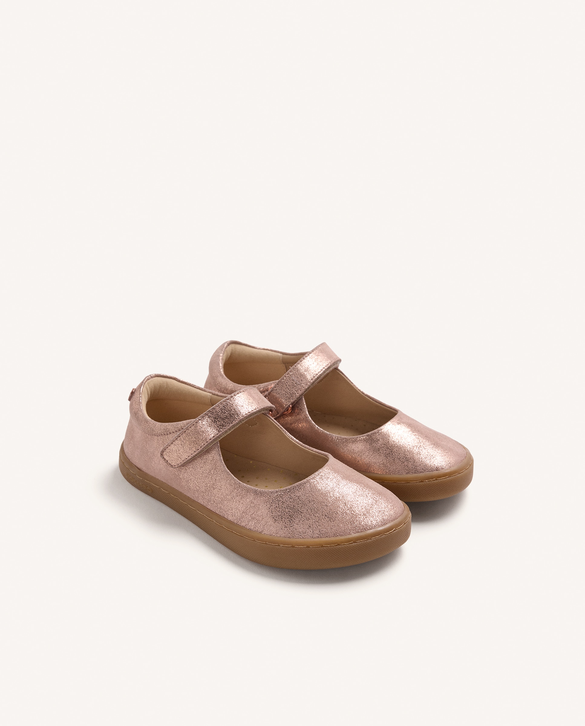 Bailarinas de niña de piel barefoot metalizadas - Gioseppo - Plata / Rosa Plata / Rosa-2