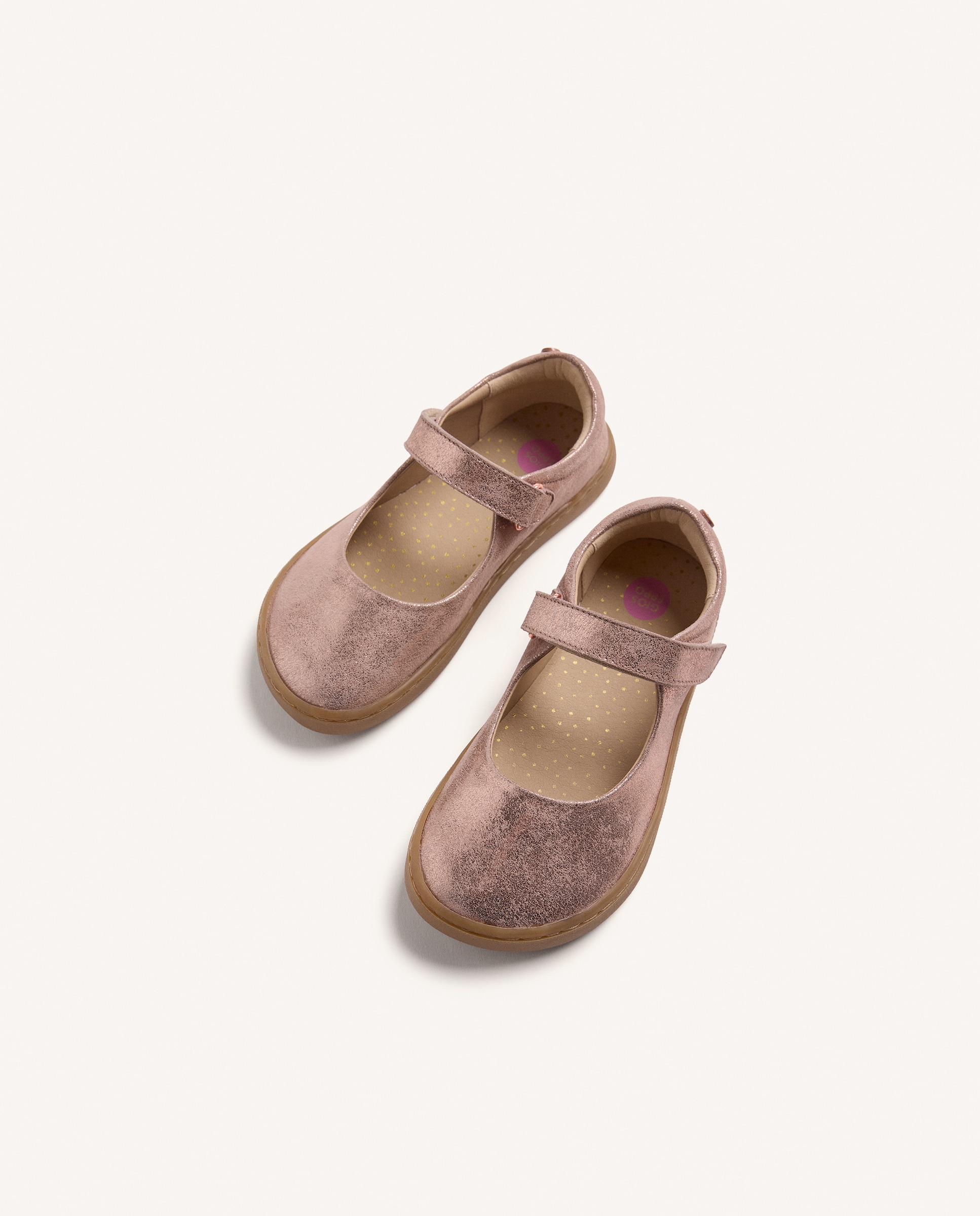 Bailarinas de niña de piel barefoot metalizadas - Gioseppo - Plata / Rosa Plata / Rosa-4